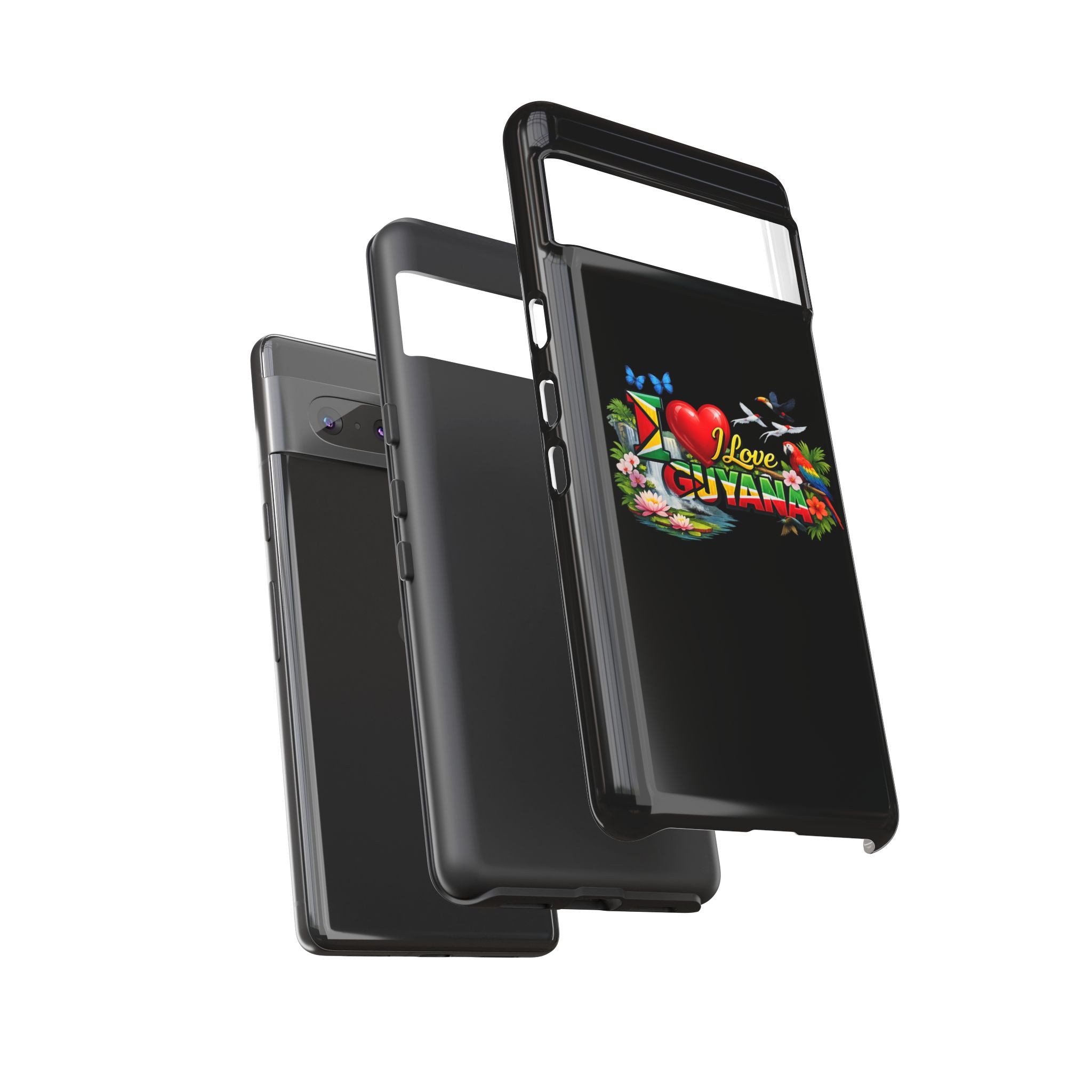 Phone case I Love Guyana Phone Case — Tough Protective Tropical Flag Design