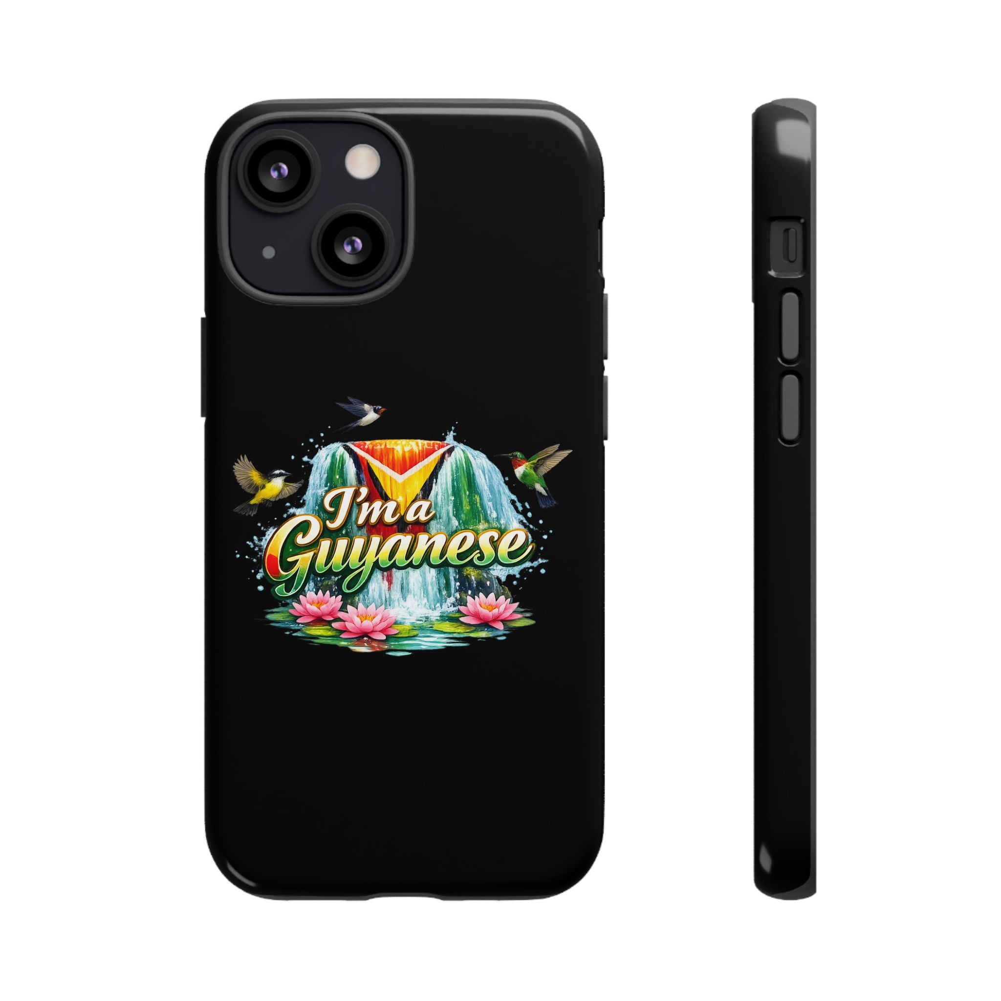 I'm a Guyanese Tough Phone Case — Tropical Waterfall Design, Guyana Pride Gift