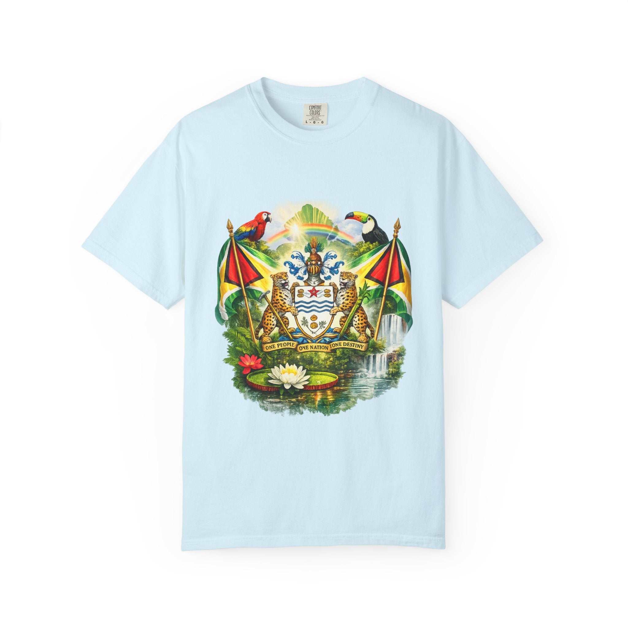 Guyana Coat of Arms T-Shirt  Men’s / Unisex T- Shirts — Guyanese National Emblem Tee