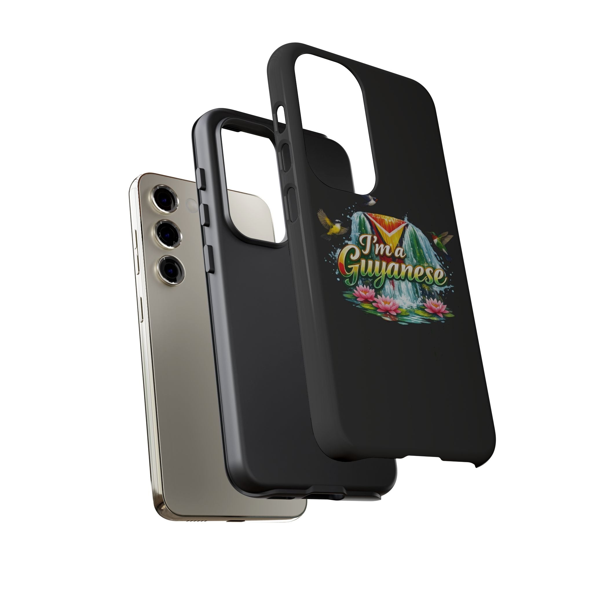 I'm a Guyanese Tough Phone Case — Tropical Waterfall Design, Guyana Pride Gift