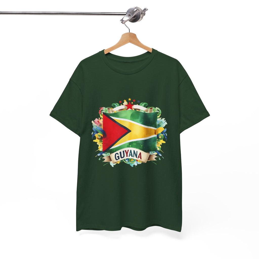 Guyana Day t-shirts  - GuyanaFlag T-Shirt - Vibrant Guyanese Pride Tee
