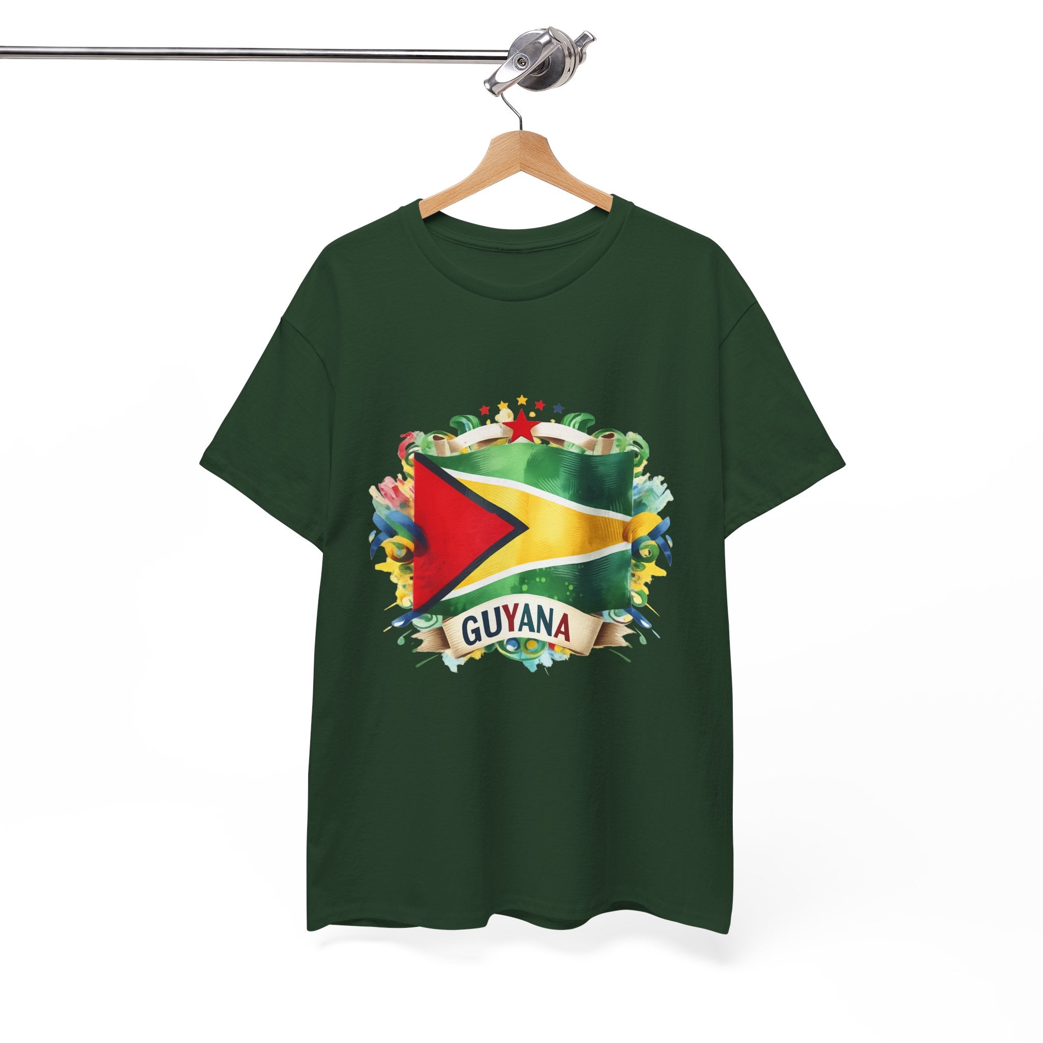Guyana Day t-shirts  - GuyanaFlag T-Shirt - Vibrant Guyanese Pride Tee