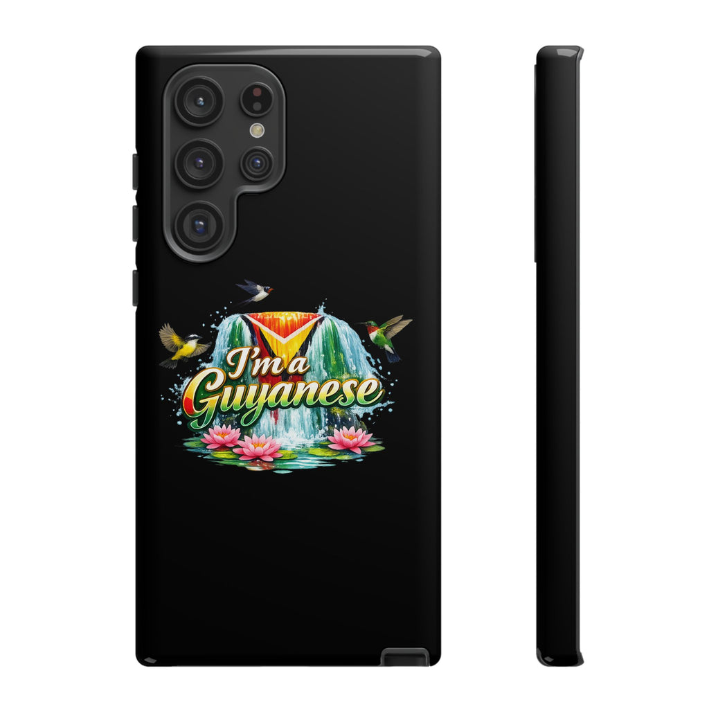 I'm a Guyanese Tough Phone Case — Tropical Waterfall Design, Guyana Pride Gift
