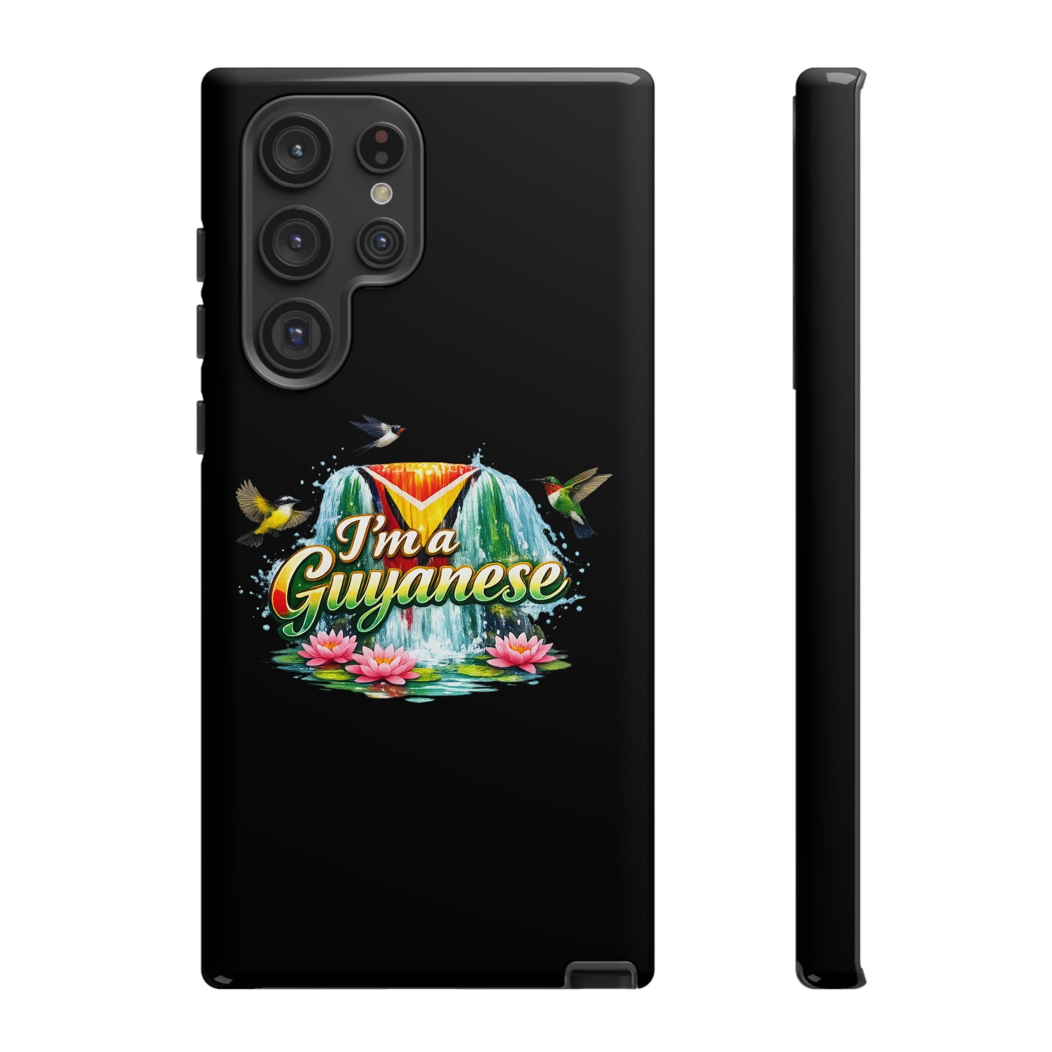 I'm a Guyanese Tough Phone Case — Tropical Waterfall Design, Guyana Pride Gift
