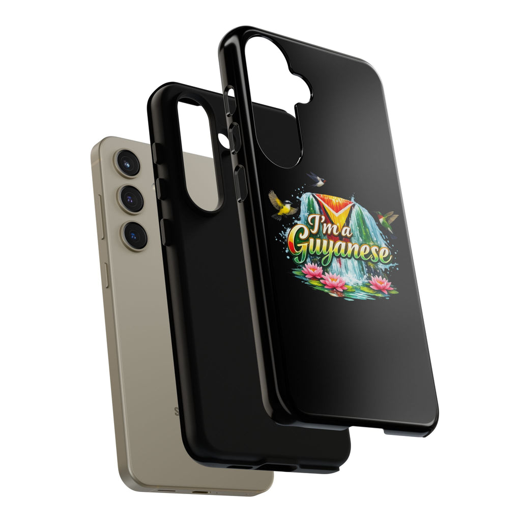 I'm a Guyanese Tough Phone Case — Tropical Waterfall Design, Guyana Pride Gift