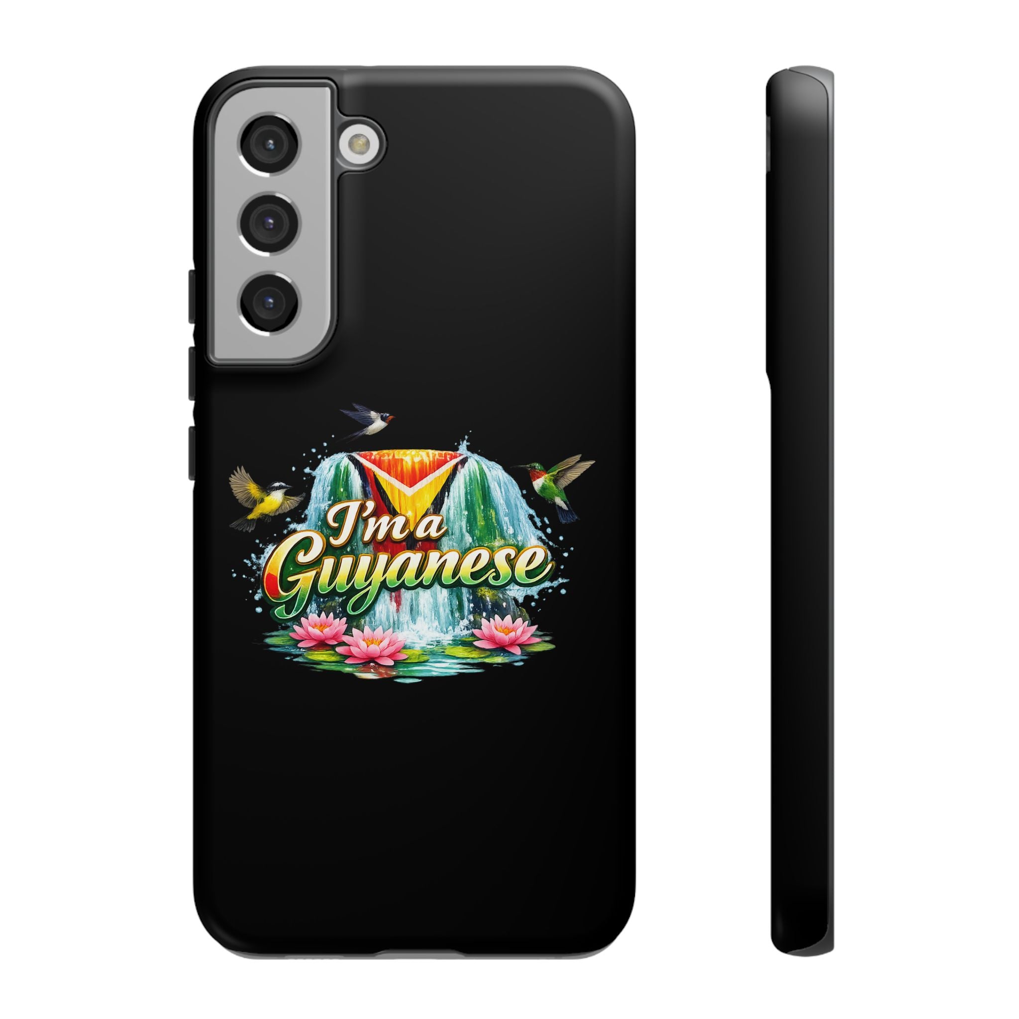 I'm a Guyanese Tough Phone Case — Tropical Waterfall Design, Guyana Pride Gift