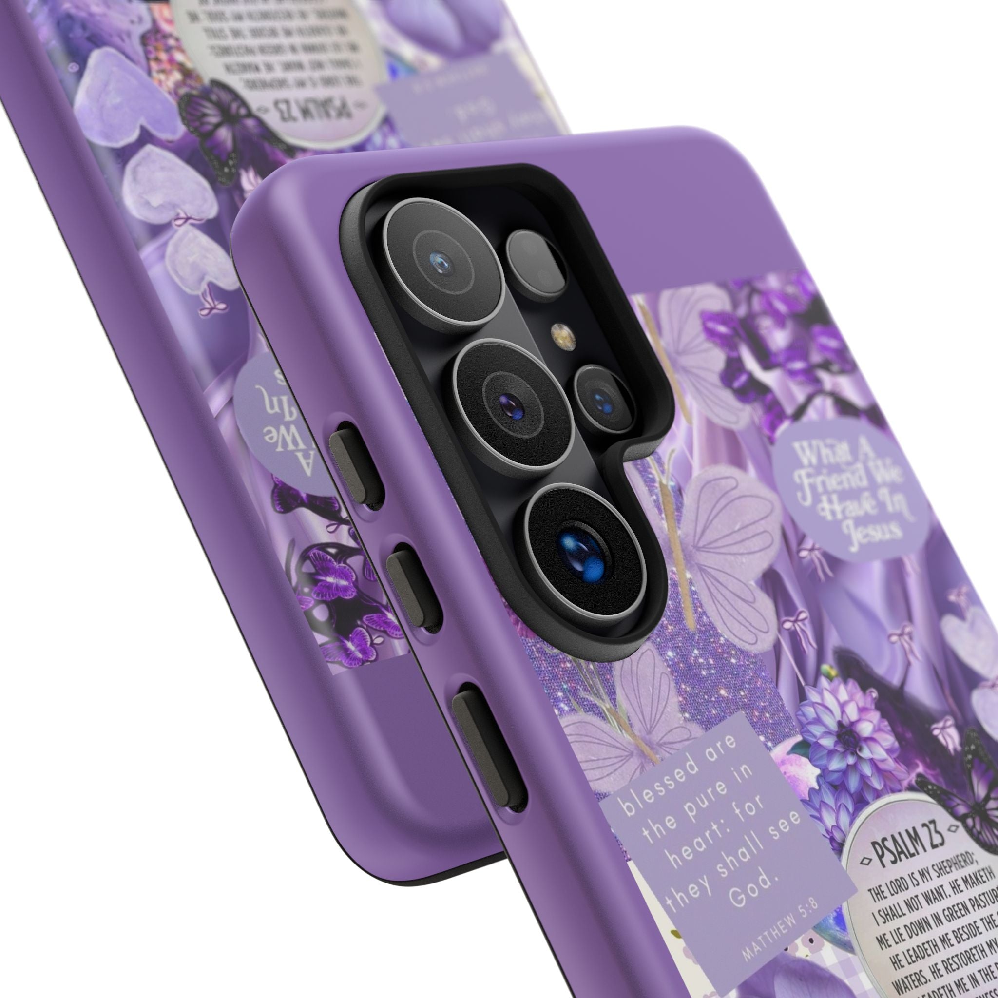Bible Verse phone case - His Love Never Fails Psalm Phone Case — Floral Christian Scripture iPhone Cover
