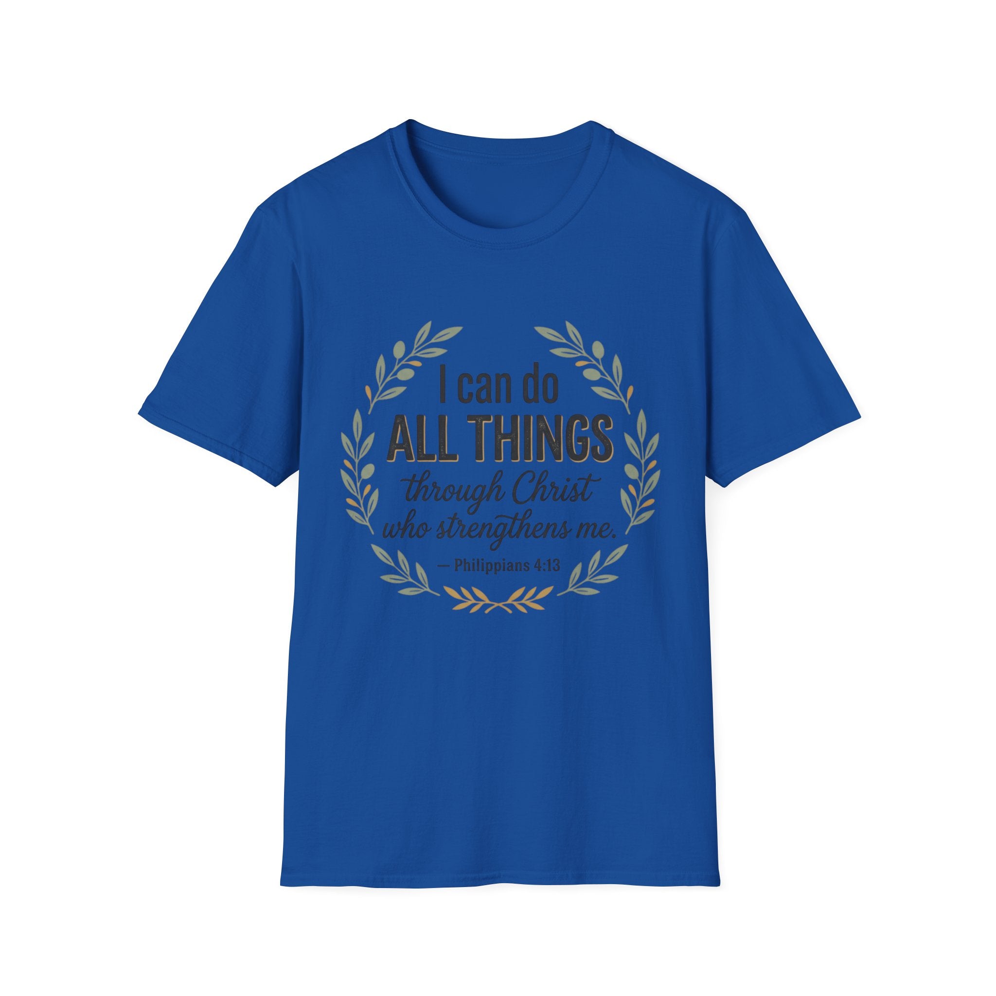 Bible Verses Inspired Tee Shirt — Inspirational Faith Tee with Scripture Text
