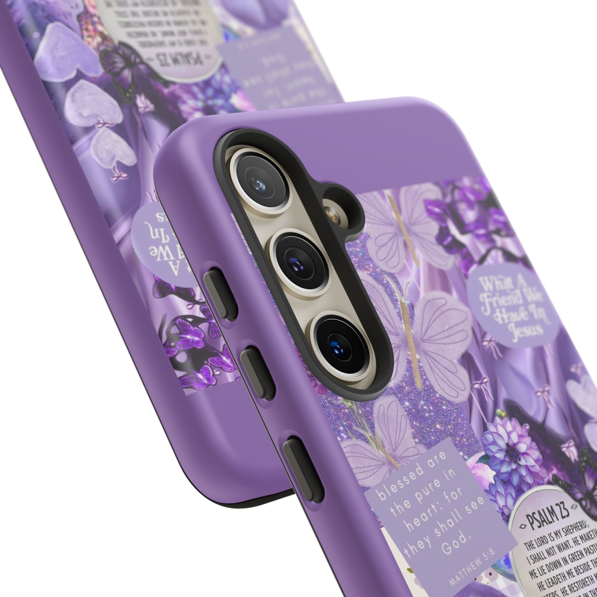 Bible Verse phone case - His Love Never Fails Psalm Phone Case — Floral Christian Scripture iPhone Cover