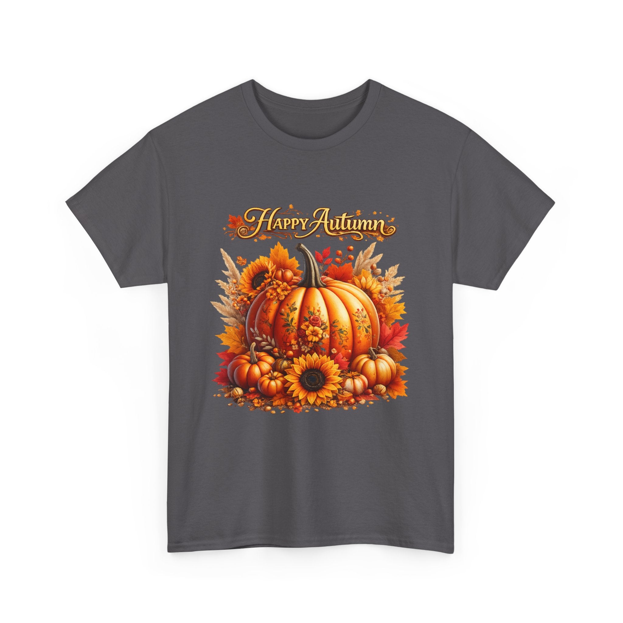 Autumn Pumpkin Tee – "Happy Autumn" Fall Harvest T-Shirt