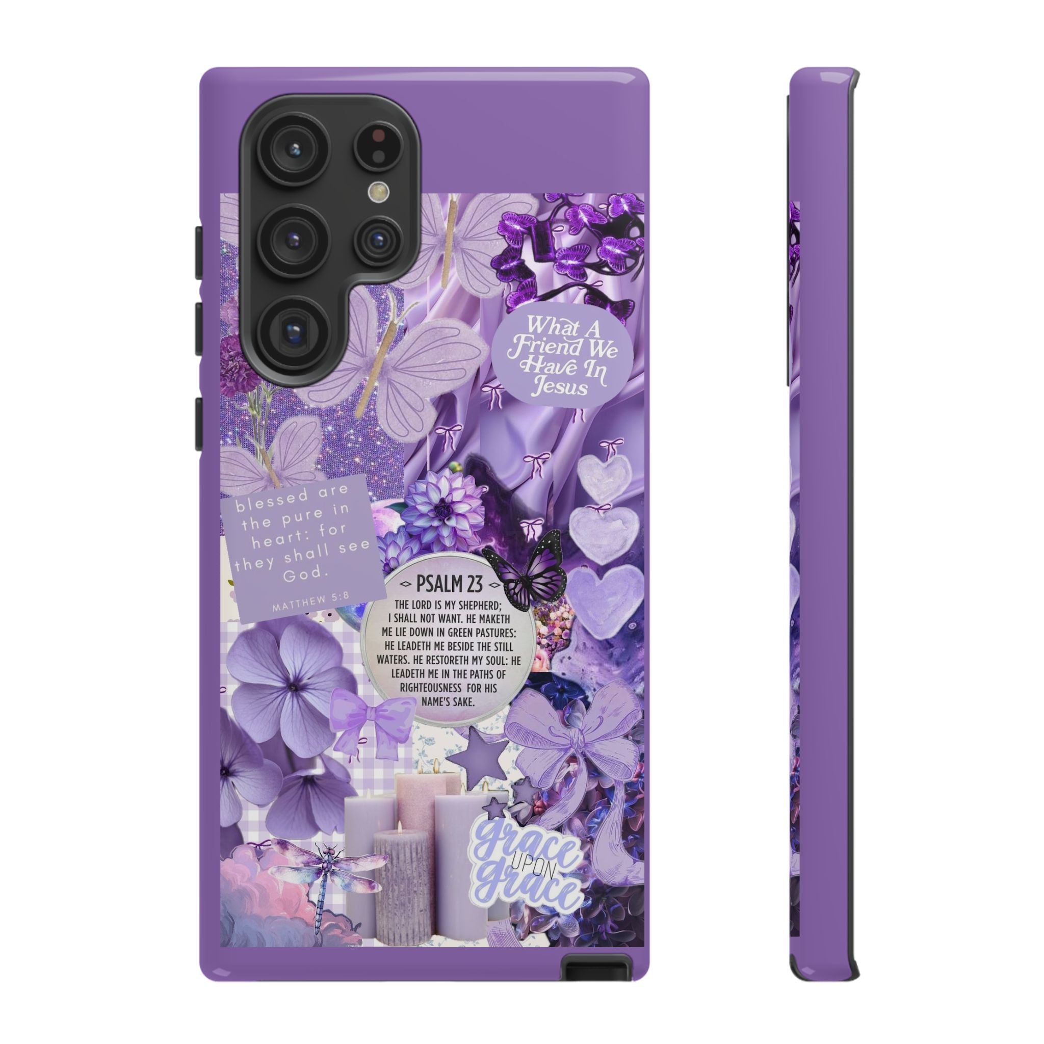 Bible Verse phone case - His Love Never Fails Psalm Phone Case — Floral Christian Scripture iPhone Cover