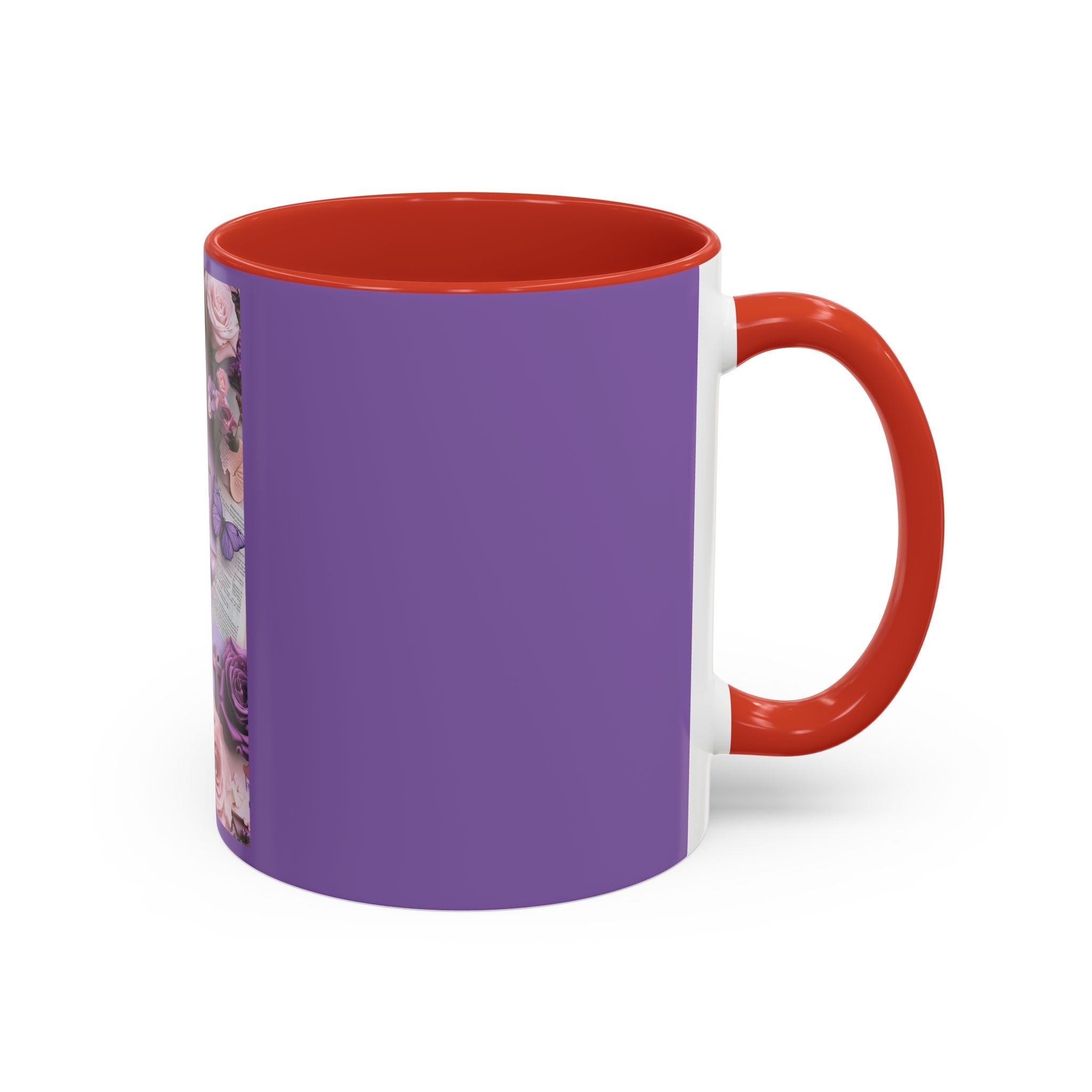 Coffee Mug — Floral Psalm Accent Mug (11/15 oz)