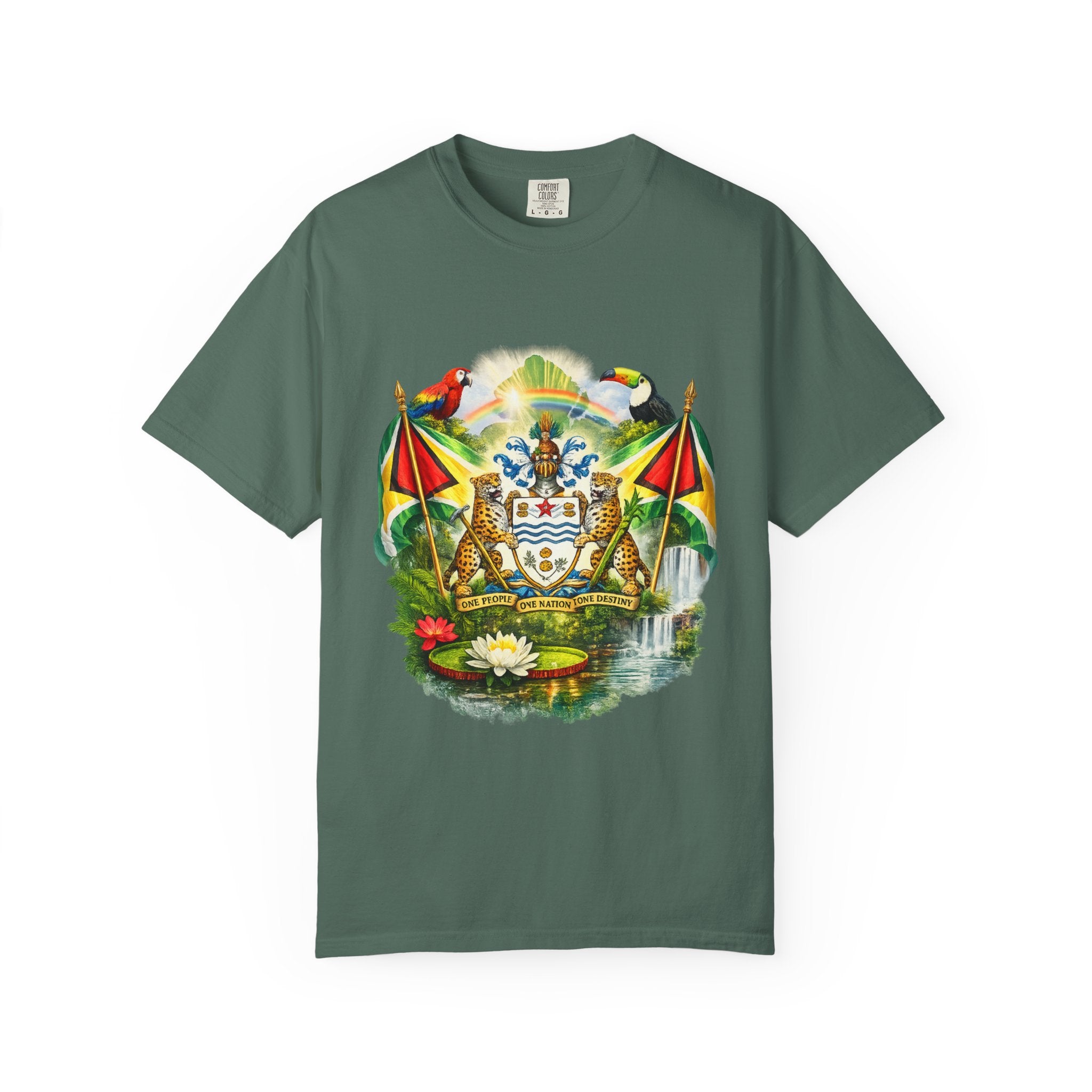 Guyana Coat of Arms T-Shirt  Men’s / Unisex T- Shirts — Guyanese National Emblem Tee