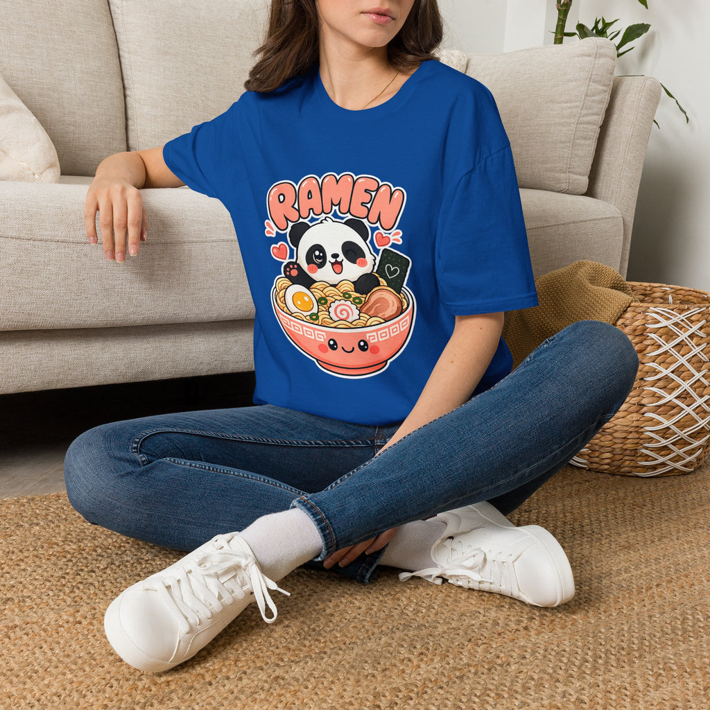 Cute Panda Ramen T-Shirt — Kawaii Ramen Bowl Graphic Tee