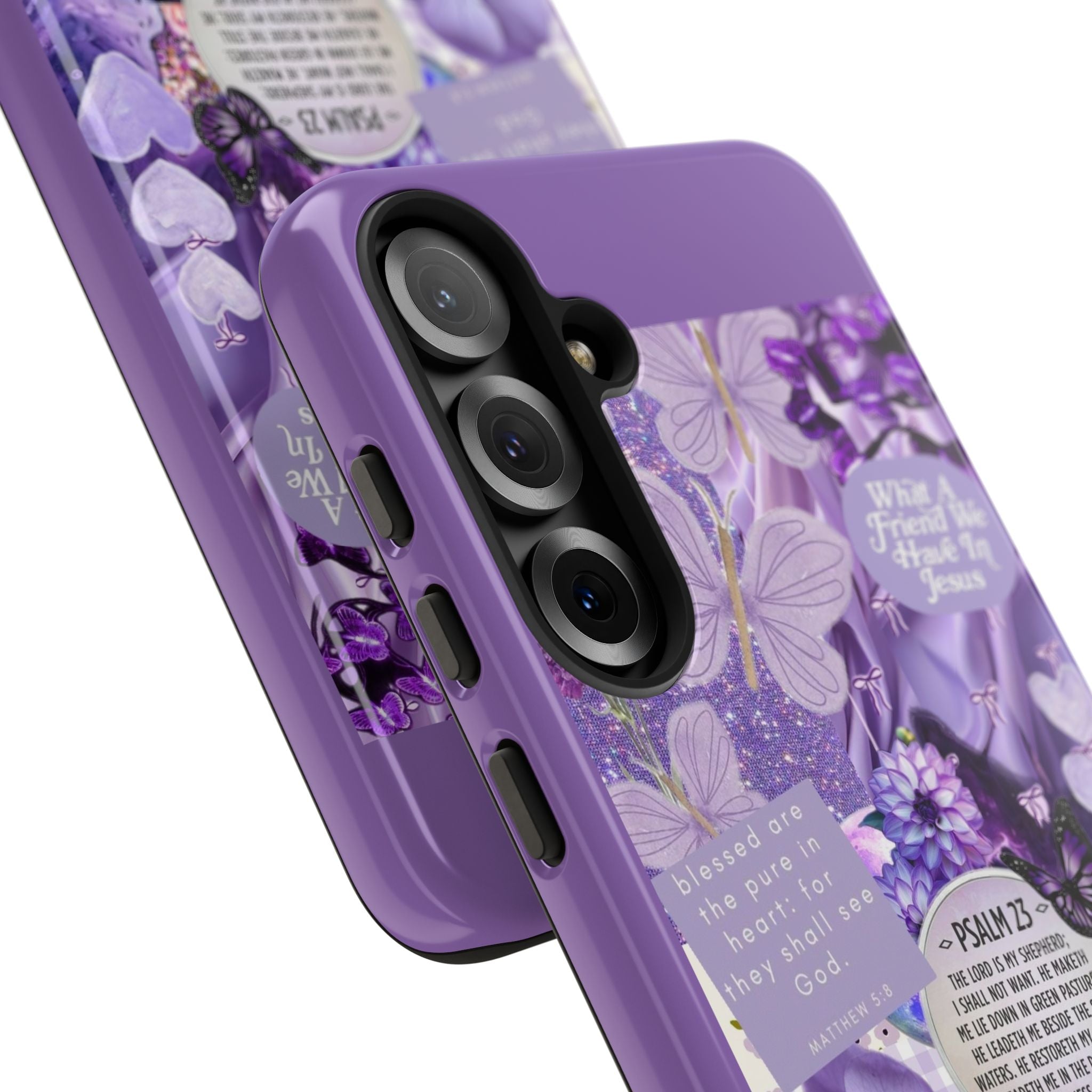 Bible Verse phone case - His Love Never Fails Psalm Phone Case — Floral Christian Scripture iPhone Cover