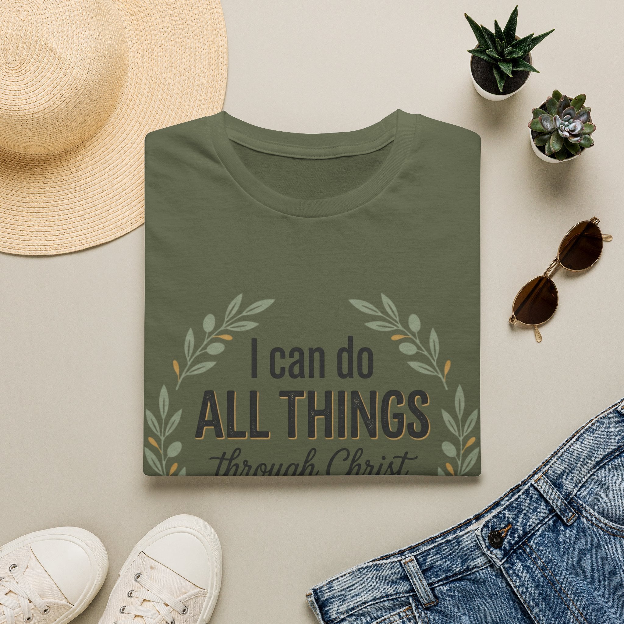 Bible Verses Inspired Tee Shirt — Inspirational Faith Tee with Scripture Text