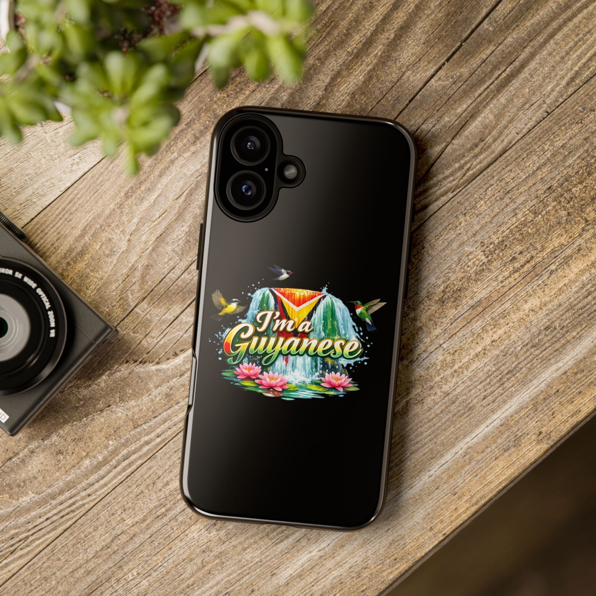I'm a Guyanese Tough Phone Case — Tropical Waterfall Design, Guyana Pride Gift