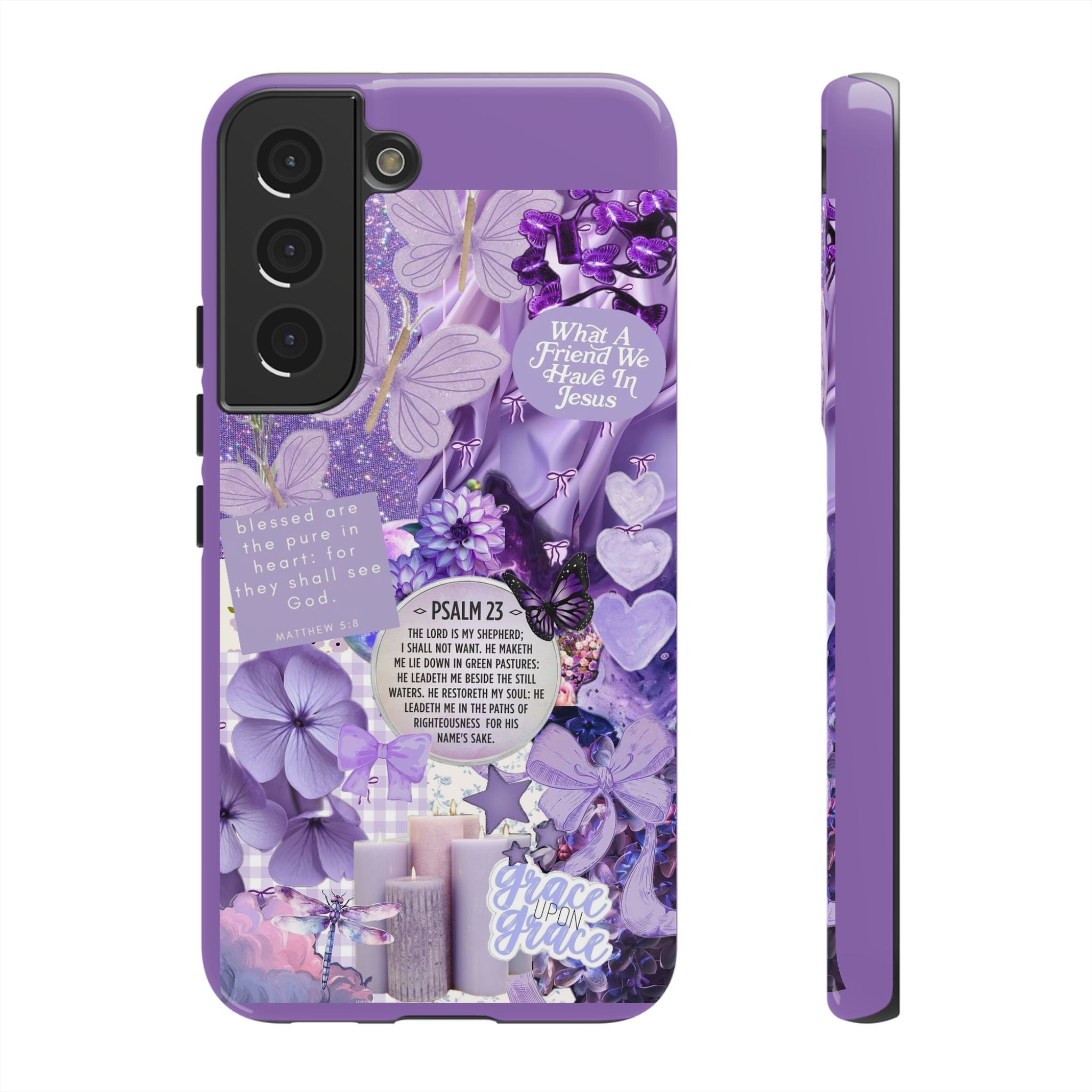 Bible Verse phone case - His Love Never Fails Psalm Phone Case — Floral Christian Scripture iPhone Cover
