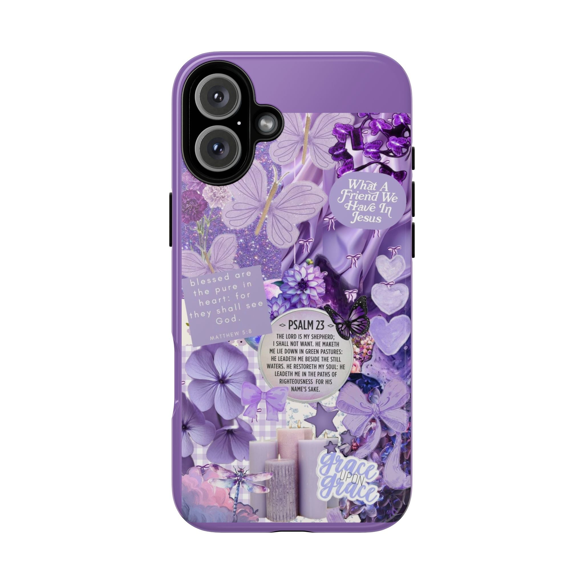 Bible Verse phone case - His Love Never Fails Psalm Phone Case — Floral Christian Scripture iPhone Cover
