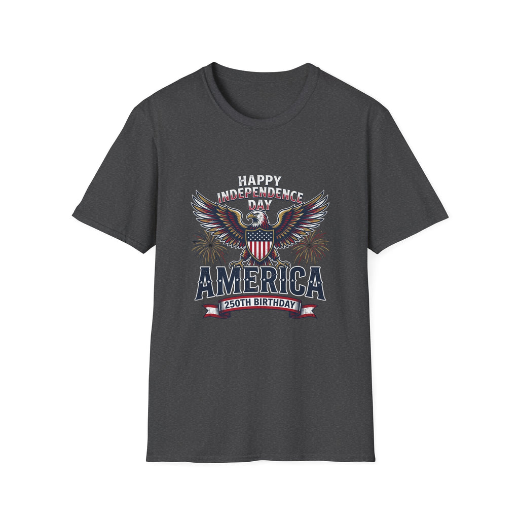4th of July Independence Day Tee Eagle T-Shirt — "Happy Independence Day" USA Patriotic Tee