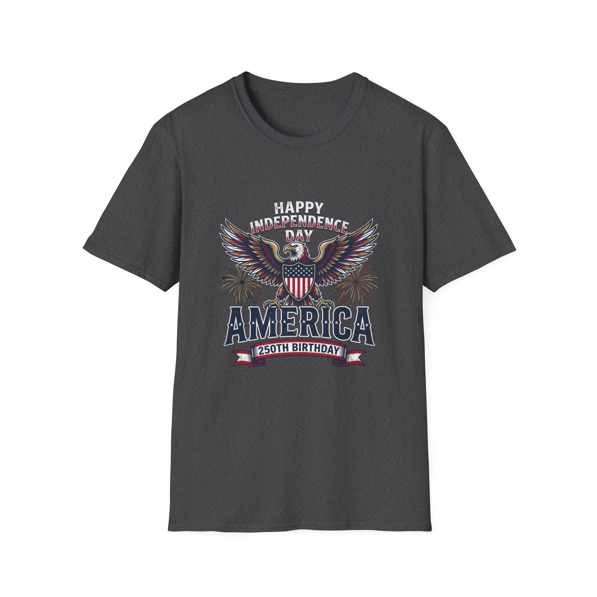 4th of July Independence Day Tee Eagle T-Shirt — "Happy Independence Day" USA Patriotic Tee