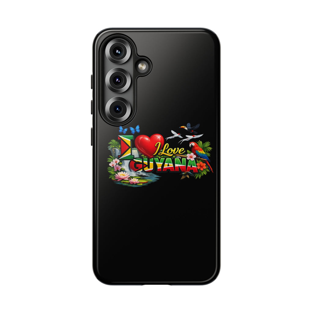 Phone case I Love Guyana Phone Case — Tough Protective Tropical Flag Design