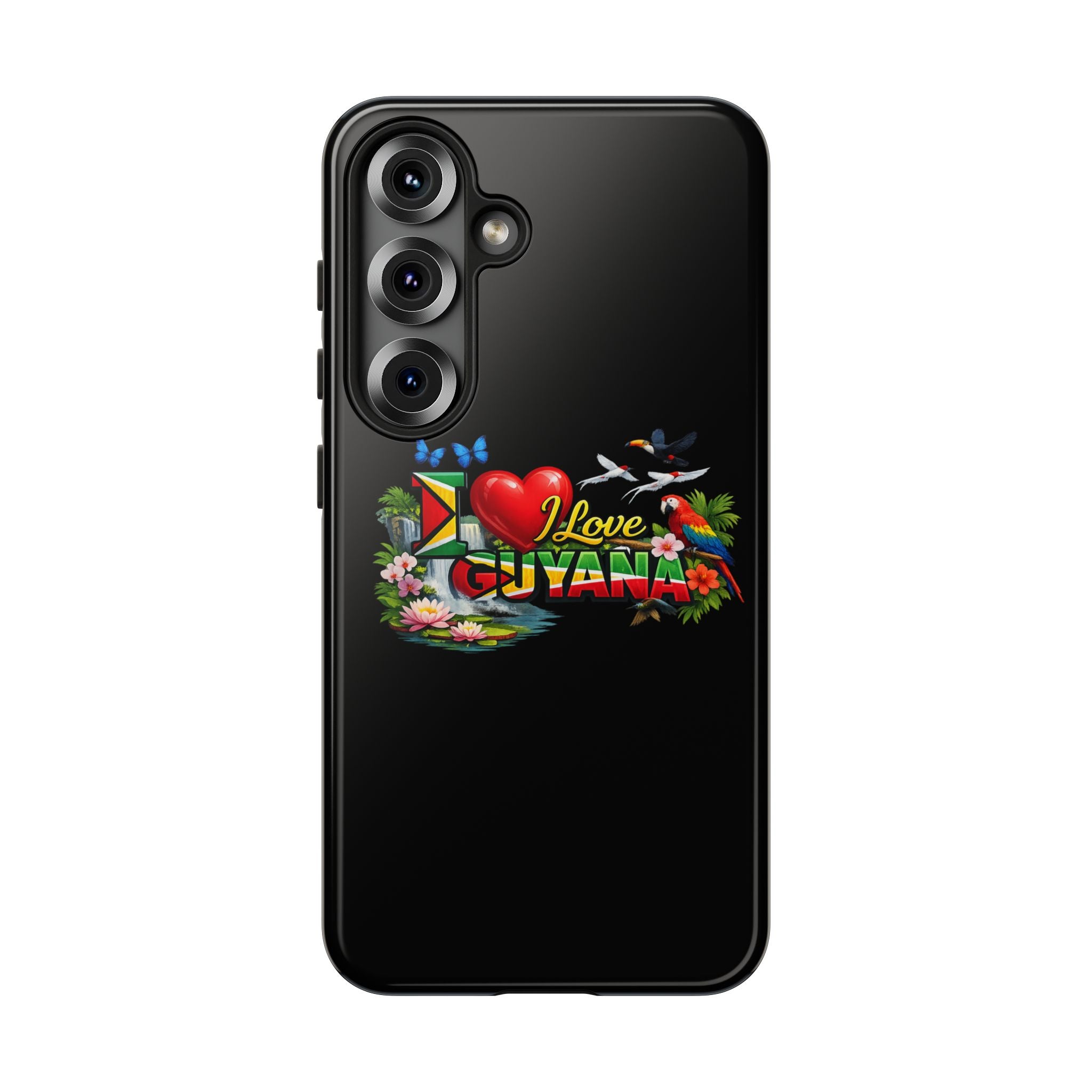 Phone case I Love Guyana Phone Case — Tough Protective Tropical Flag Design