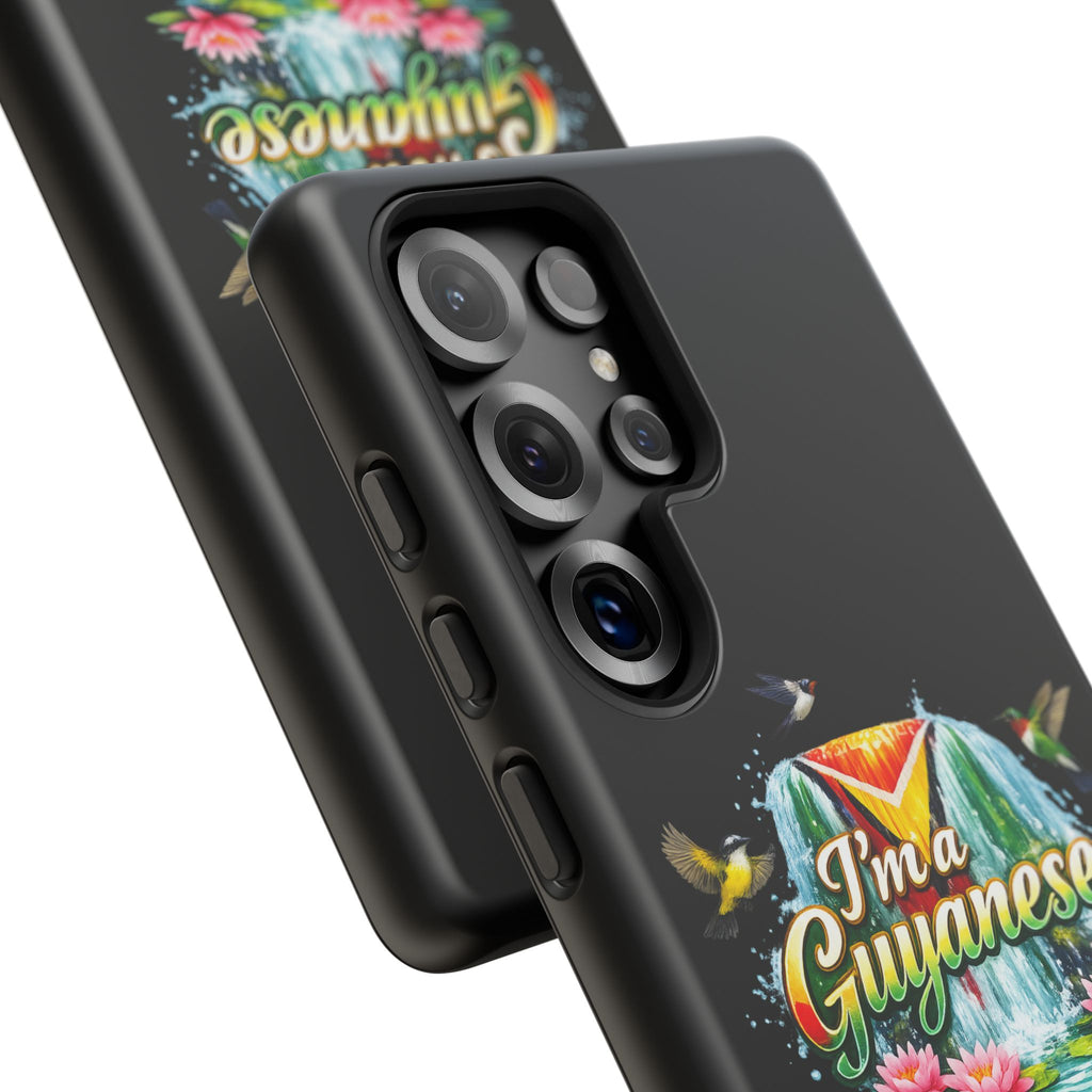 I'm a Guyanese Tough Phone Case — Tropical Waterfall Design, Guyana Pride Gift