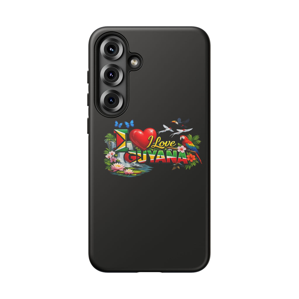 Phone case I Love Guyana Phone Case — Tough Protective Tropical Flag Design