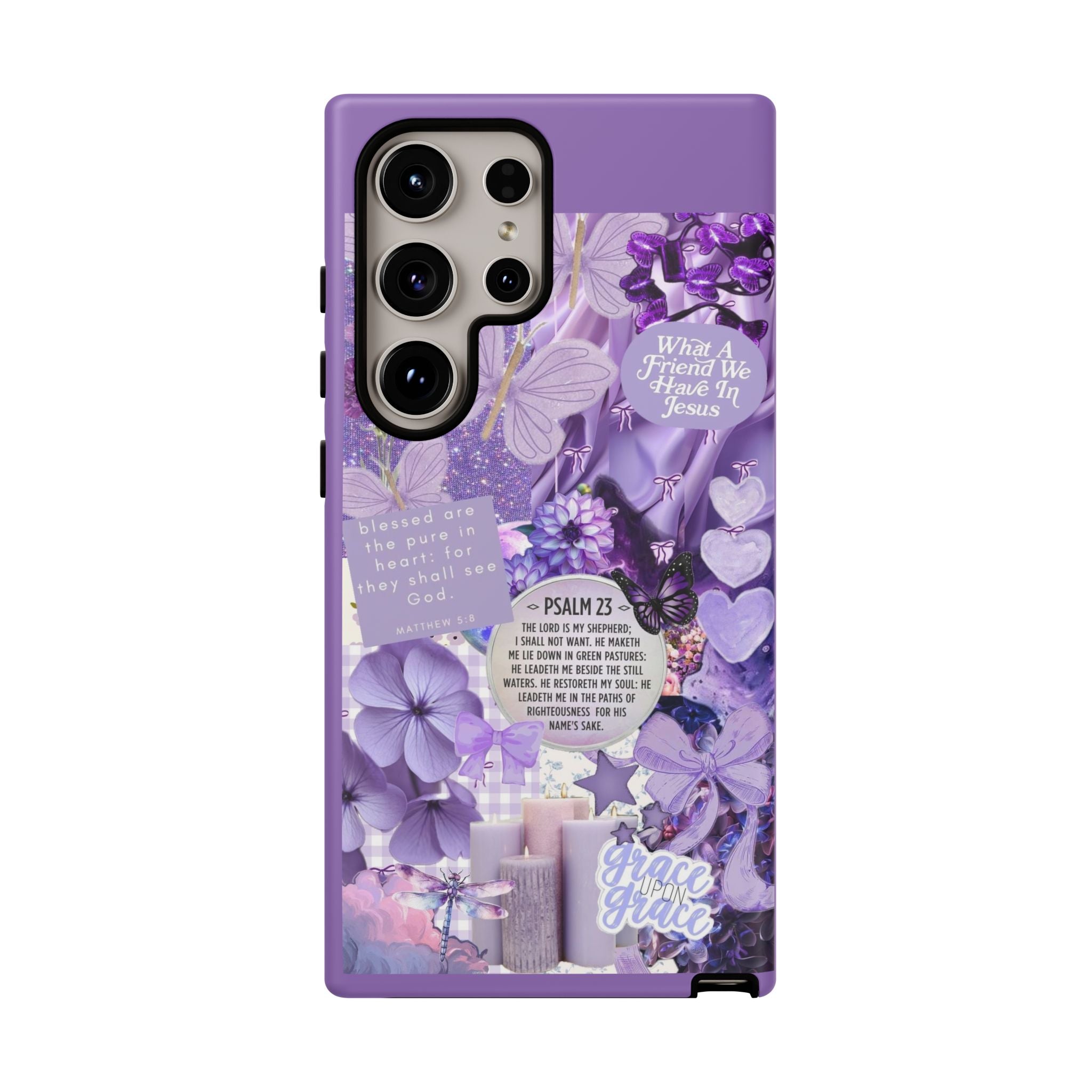 Bible Verse phone case - His Love Never Fails Psalm Phone Case — Floral Christian Scripture iPhone Cover