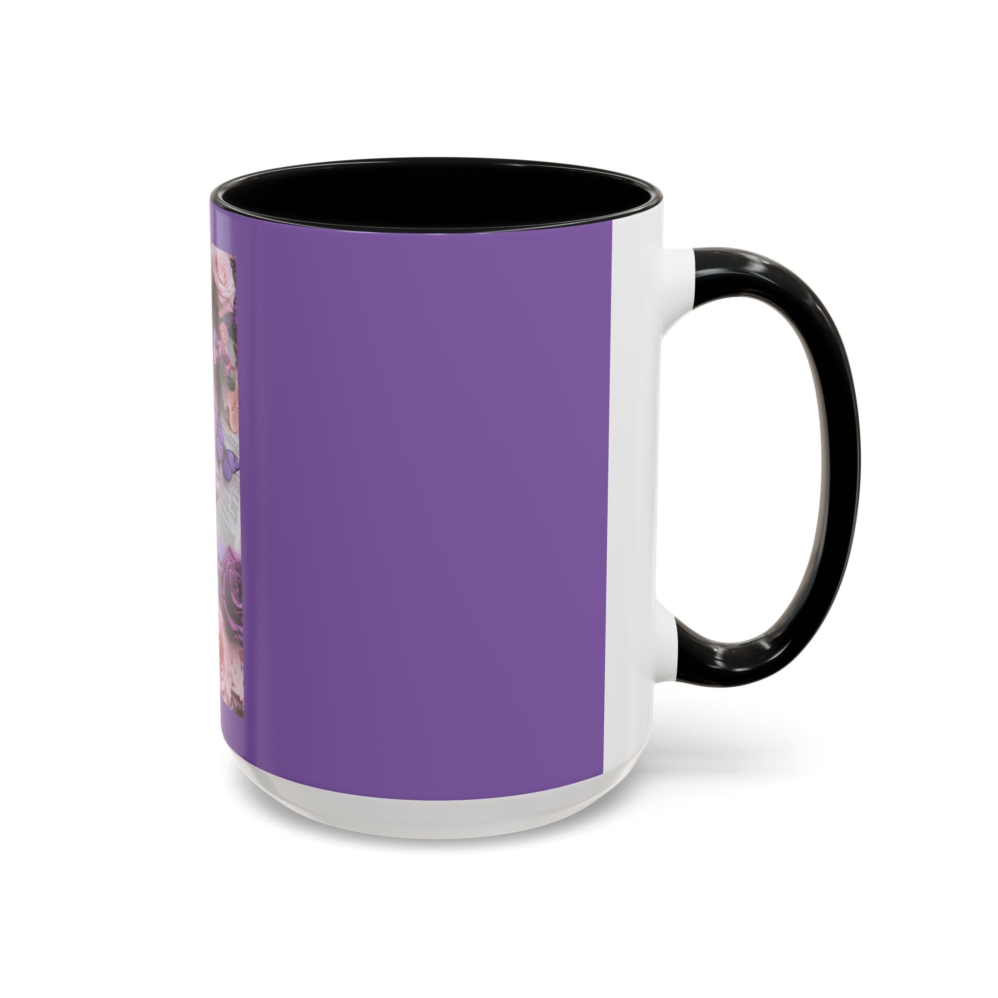 Coffee Mug — Floral Psalm Accent Mug (11/15 oz)