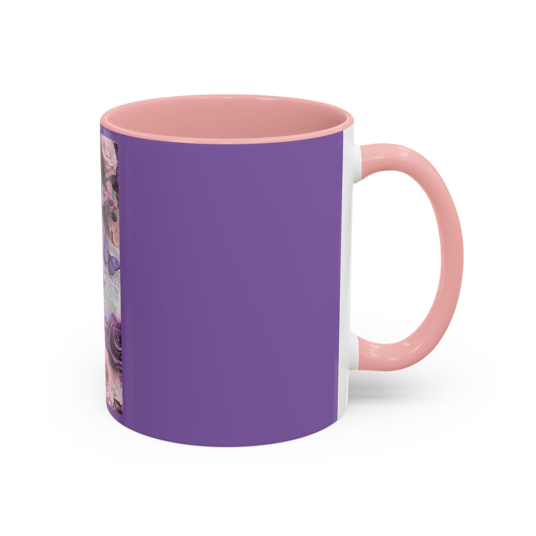 Coffee Mug — Floral Psalm Accent Mug (11/15 oz)