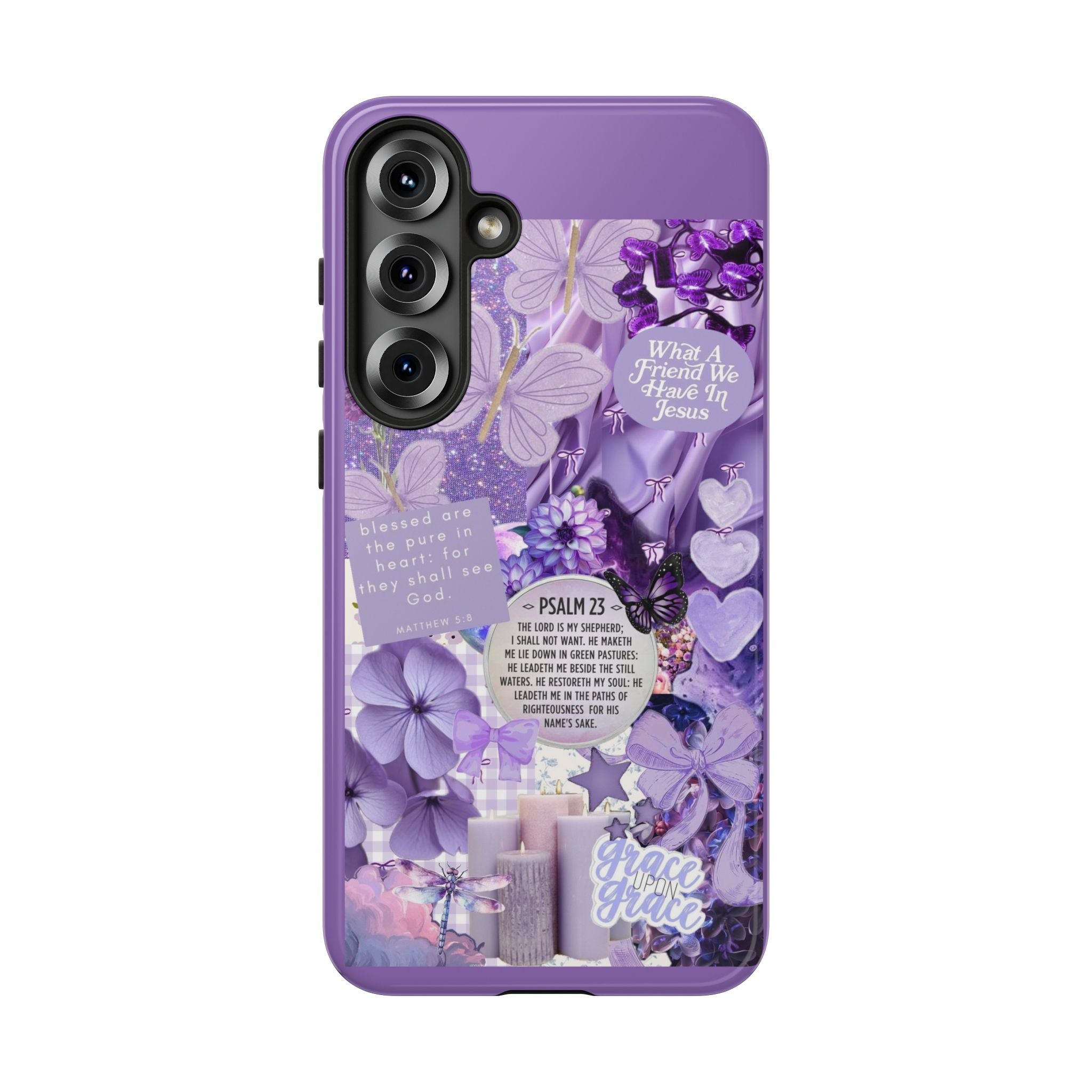 Bible Verse phone case - His Love Never Fails Psalm Phone Case — Floral Christian Scripture iPhone Cover