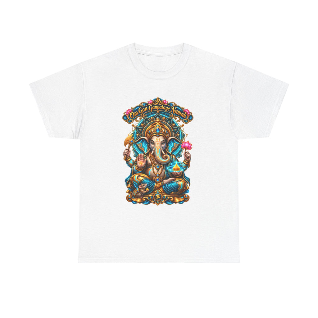 Ganesha Guardian Tee — Colorful Indian Elephant Deity T-Shirt