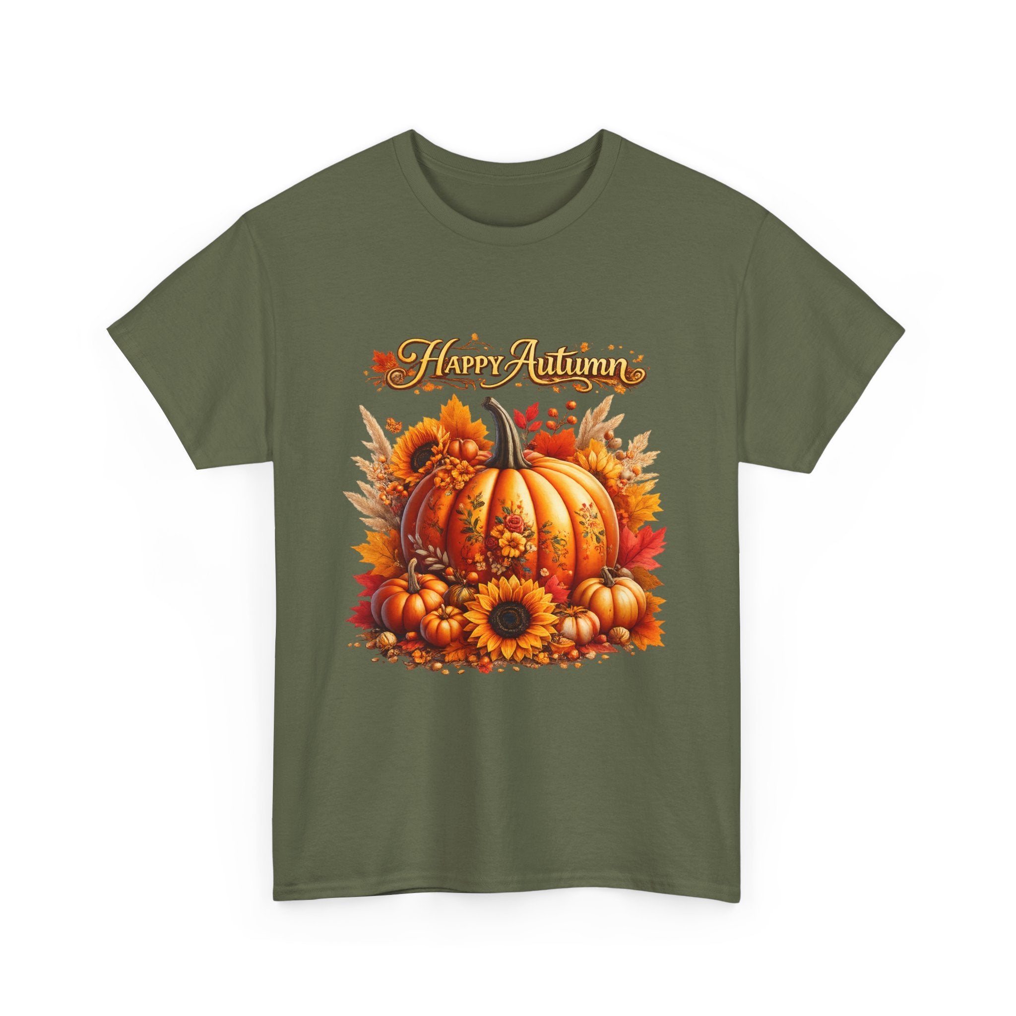 Autumn Pumpkin Tee – "Happy Autumn" Fall Harvest T-Shirt