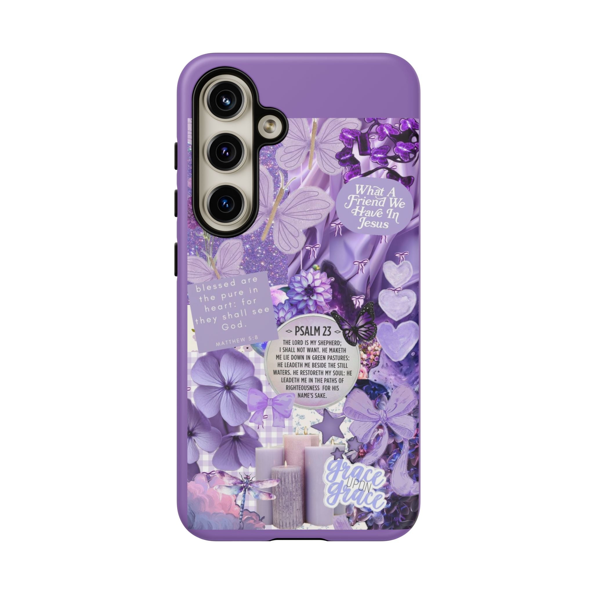 Bible Verse phone case - His Love Never Fails Psalm Phone Case — Floral Christian Scripture iPhone Cover