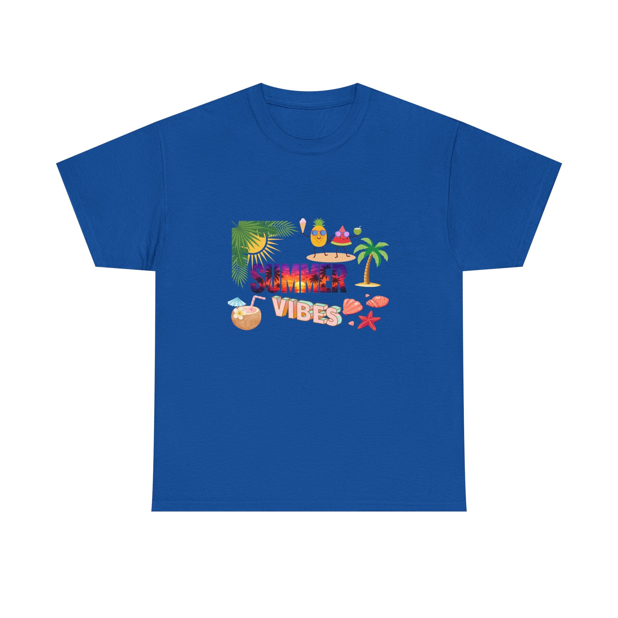 Summer Vibes T-Shirt — Tropical Beach Graphic Tee