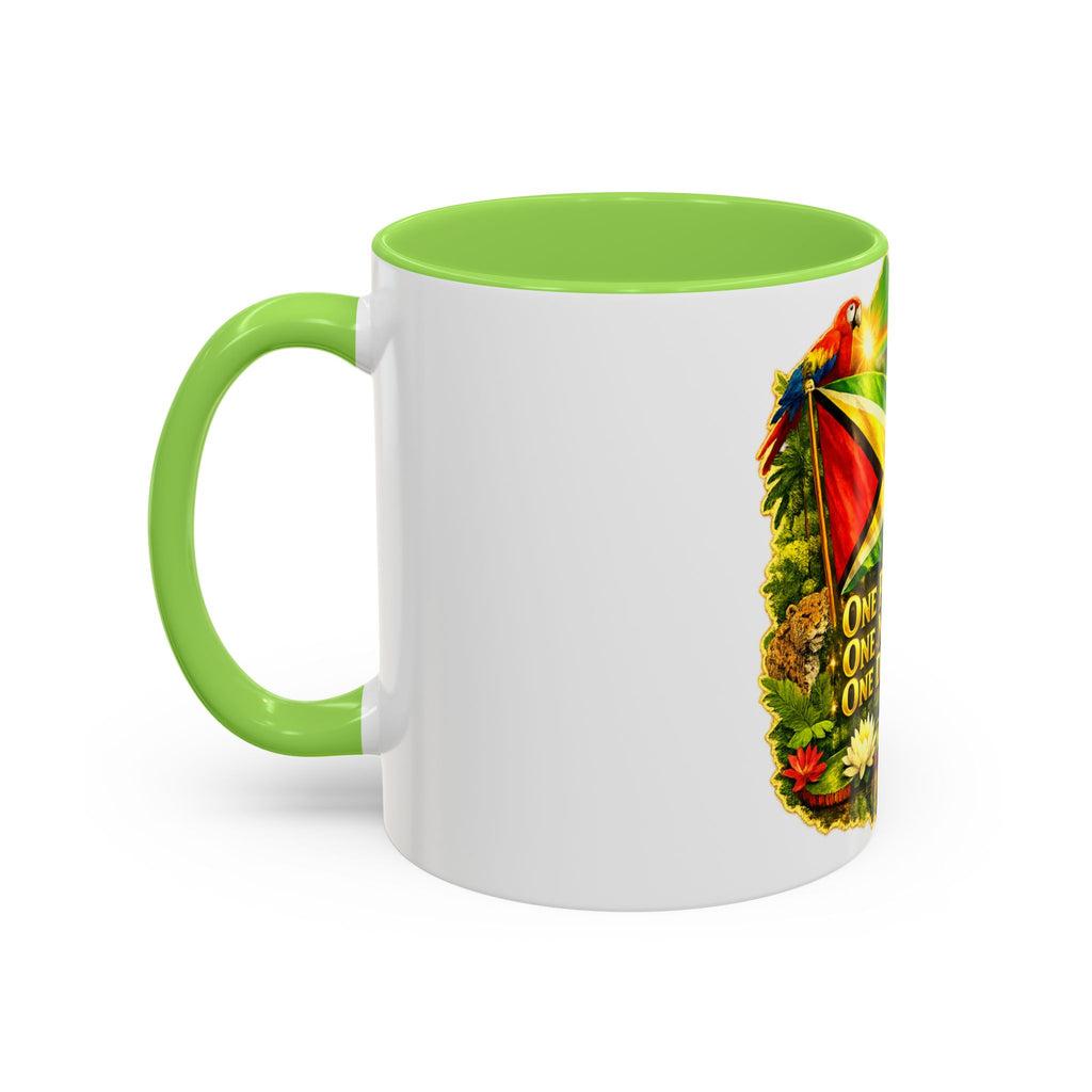 Coffee Mug souvenir that represents Guyana – "One People, One Nation, One Destiny" 11oz/15oz