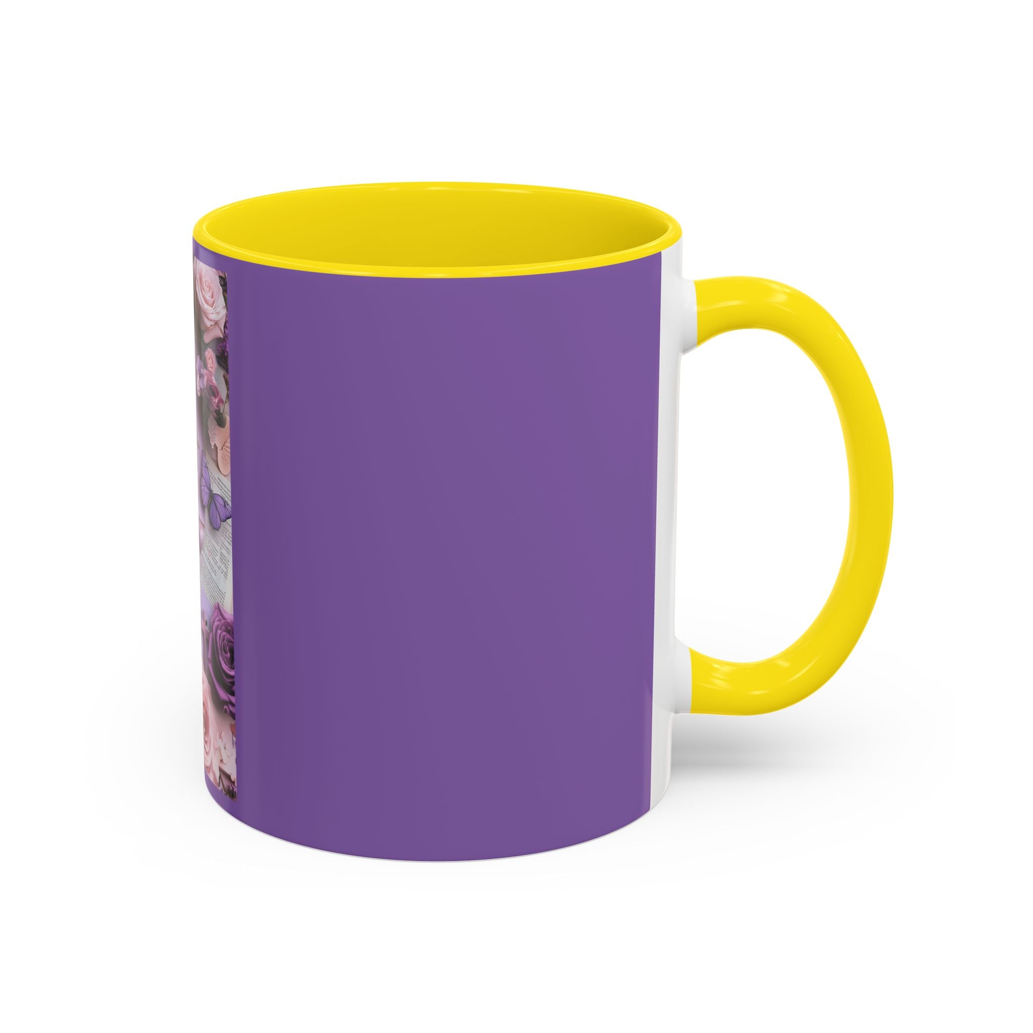 Coffee Mug — Floral Psalm Accent Mug (11/15 oz)
