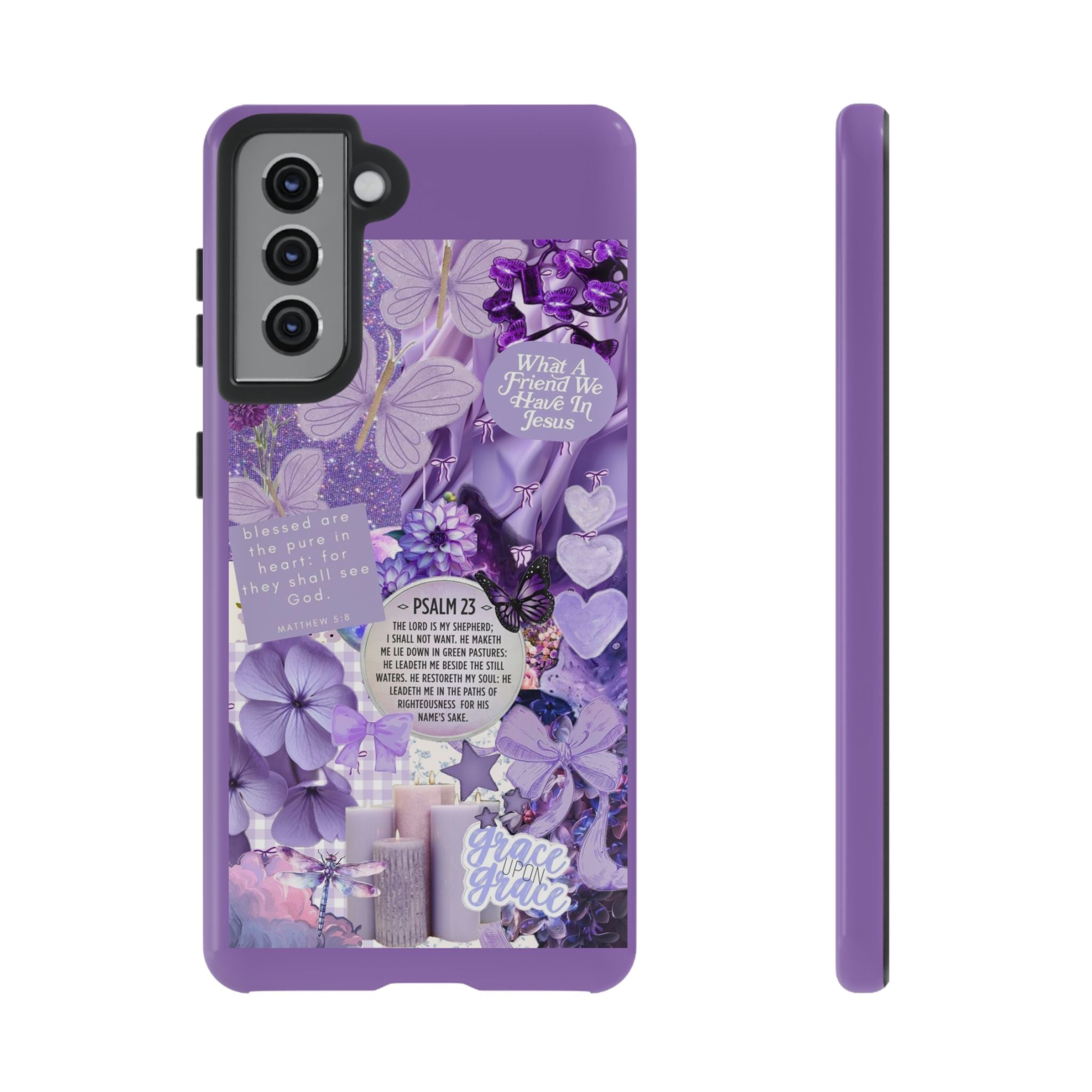 Bible Verse phone case - His Love Never Fails Psalm Phone Case — Floral Christian Scripture iPhone Cover