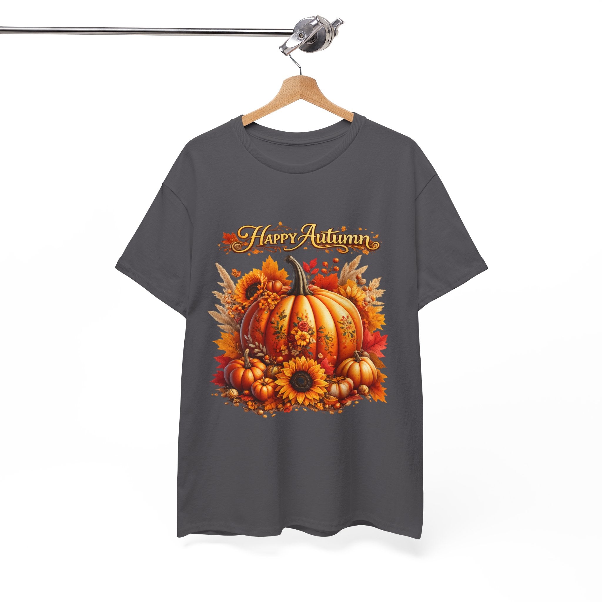 Autumn Pumpkin Tee – "Happy Autumn" Fall Harvest T-Shirt