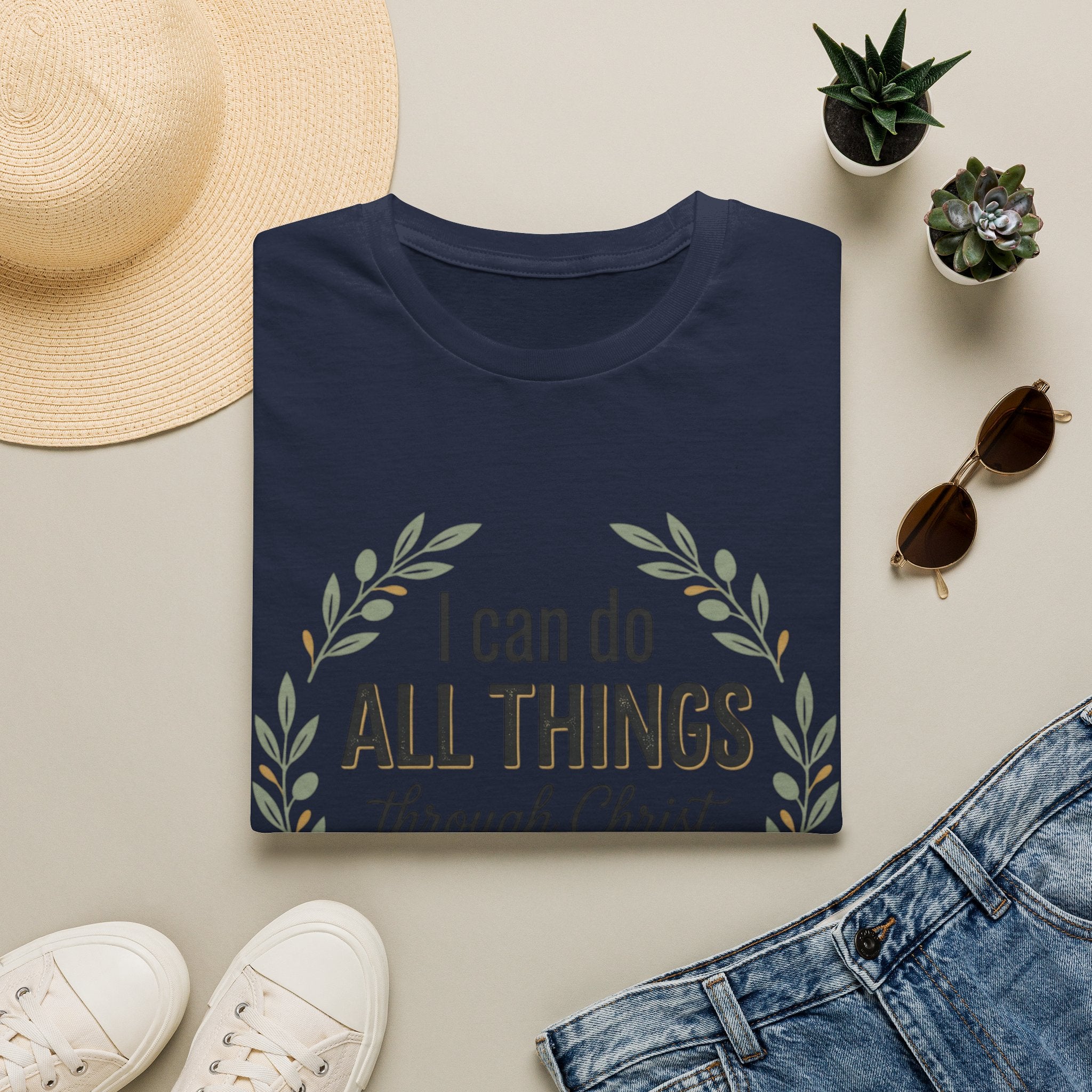 Bible Verses Inspired Tee Shirt — Inspirational Faith Tee with Scripture Text