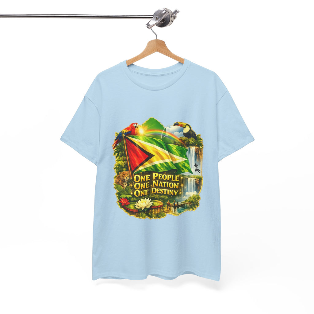 Guyana Flag T-Shirt  unisex – "One People, One Nation, One Destiny" Patriotic Tee