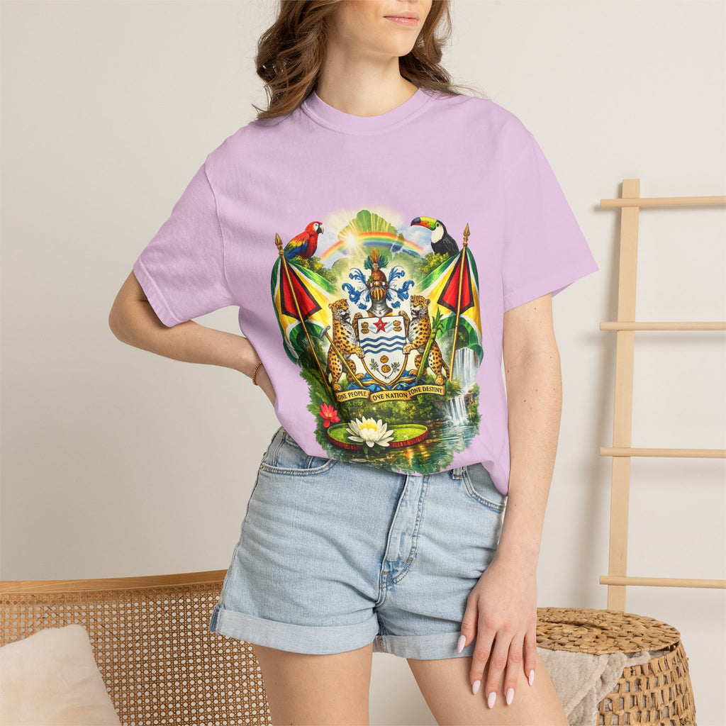 Guyana Coat of Arms T-Shirt  Men’s / Unisex T- Shirts — Guyanese National Emblem Tee