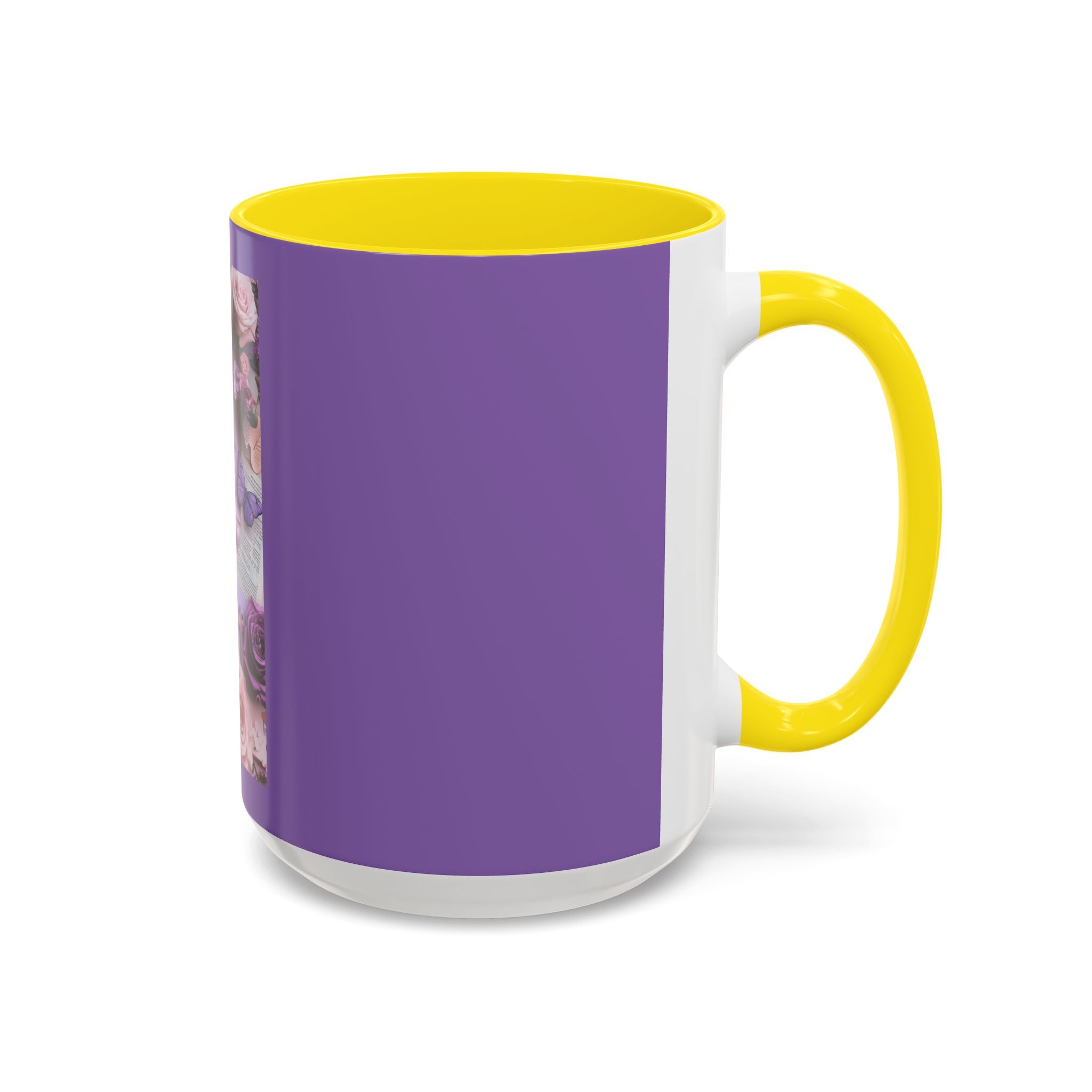 Coffee Mug — Floral Psalm Accent Mug (11/15 oz)