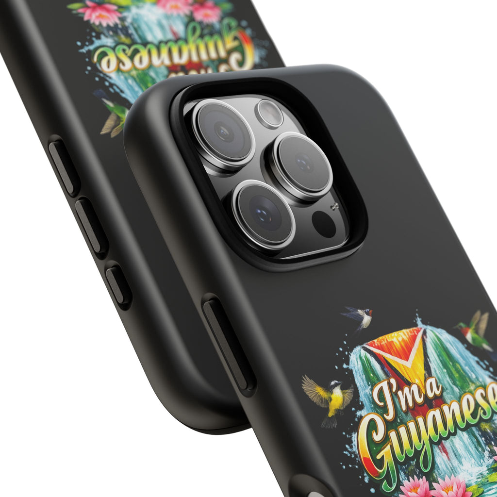 I'm a Guyanese Tough Phone Case — Tropical Waterfall Design, Guyana Pride Gift
