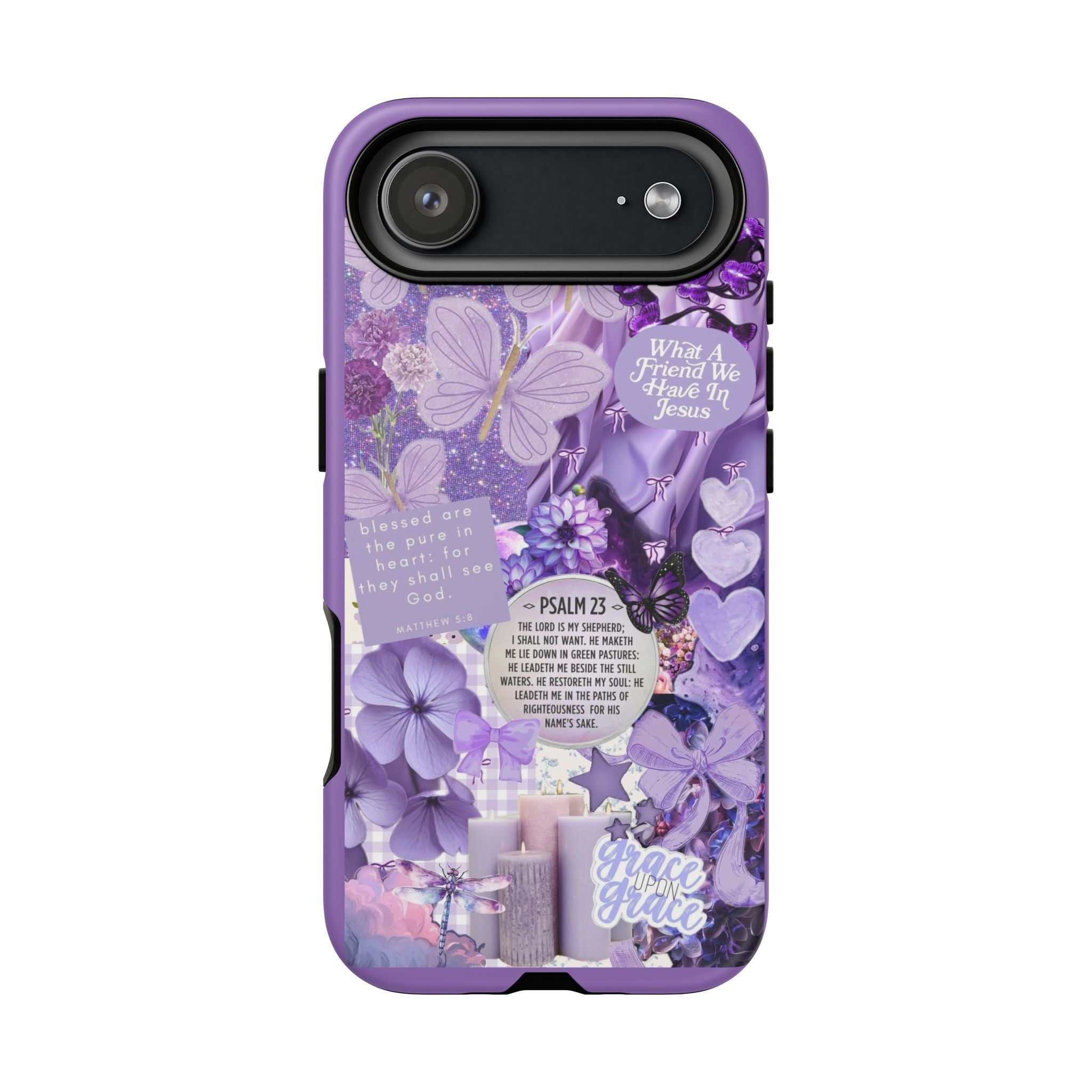 Bible Verse phone case - His Love Never Fails Psalm Phone Case — Floral Christian Scripture iPhone Cover