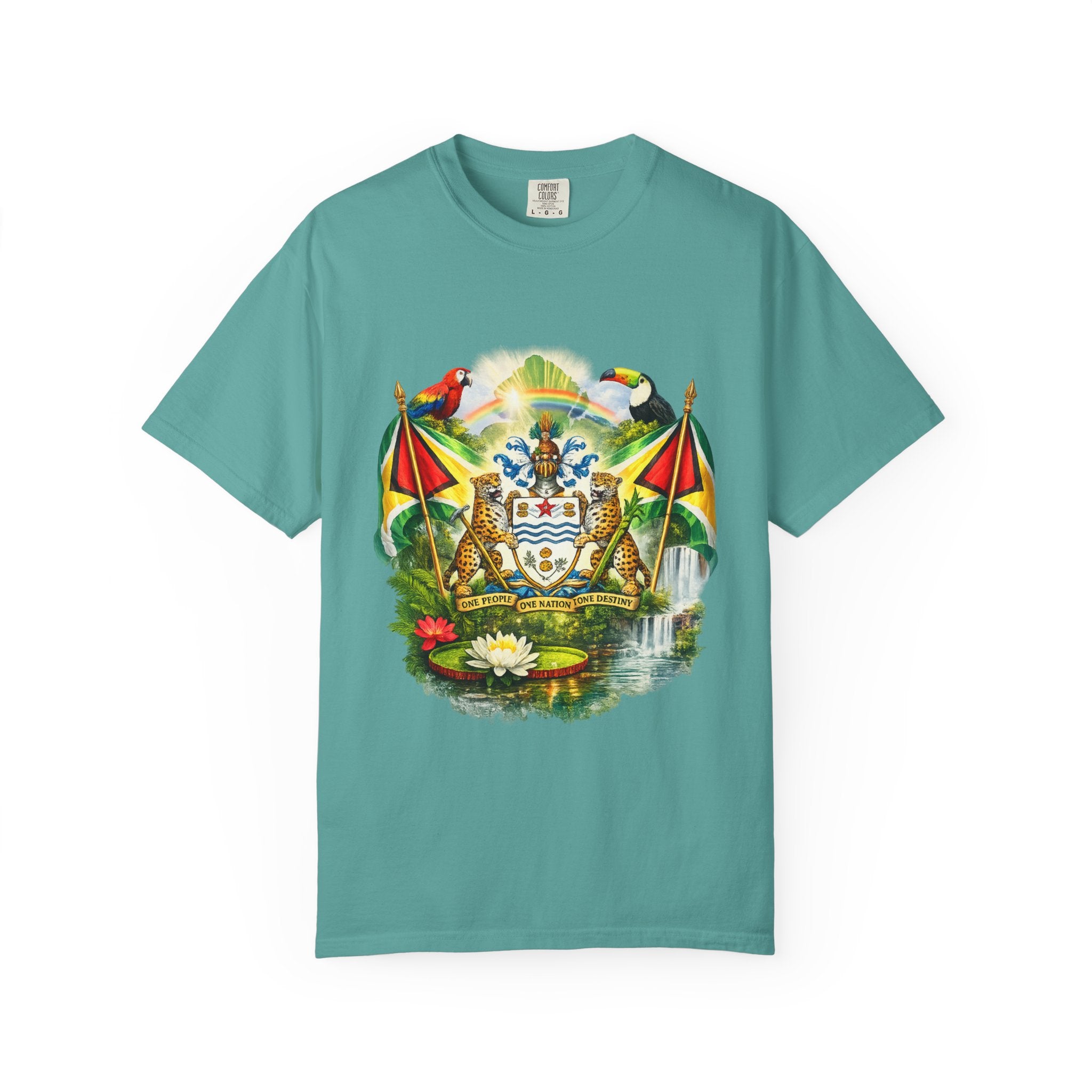 Guyana Coat of Arms T-Shirt  Men’s / Unisex T- Shirts — Guyanese National Emblem Tee