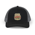 Cool Aunt Trucker Snapback Hat – Retro Floral Smile Patch