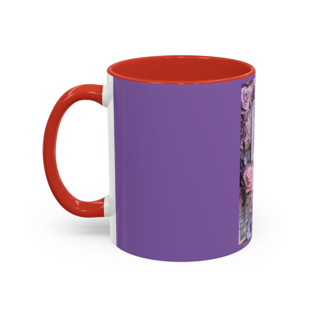 Coffee Mug — Floral Psalm Accent Mug (11/15 oz)